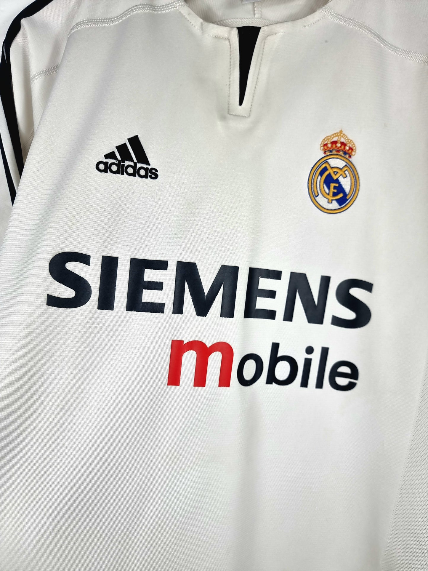 Adidas Real Madrid 03/04 Long Sleeve European Home Shirt Medium