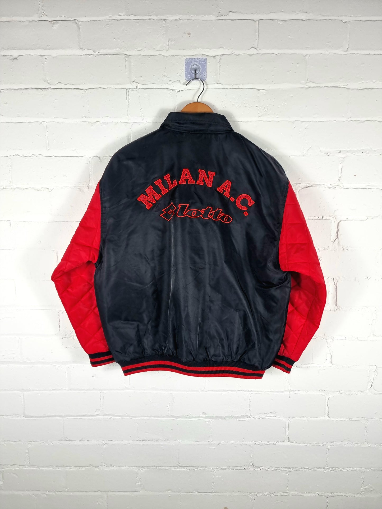 Lotto AC Milan 90s Padded Bomber Jacket Medium