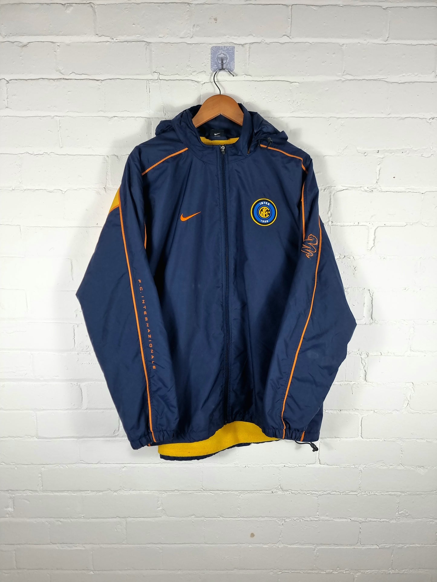 Nike Inter Milan 01/02 Fleece Lined Jacket Large