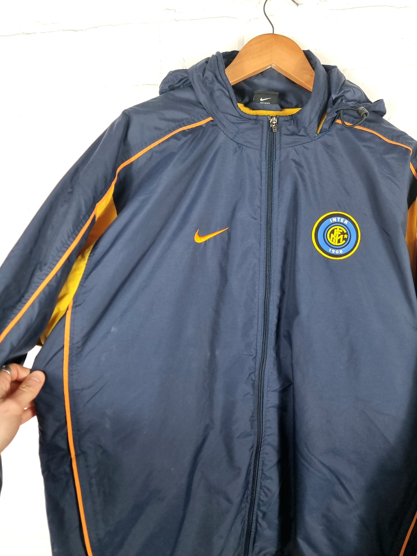 Nike Inter Milan 01/02 Fleece Lined Jacket Large