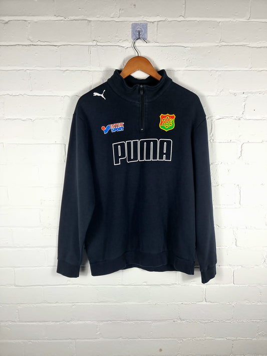 Puma GAIS 10/11 Quarter Zip Training Sweatshirt Large