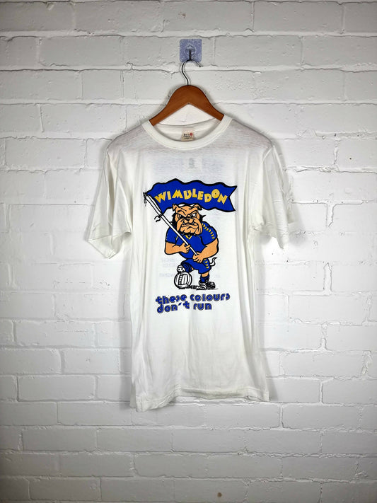 Wimbledon 1989/90 'These Colours Don't Run' Fan Leisure T-Shirt Medium