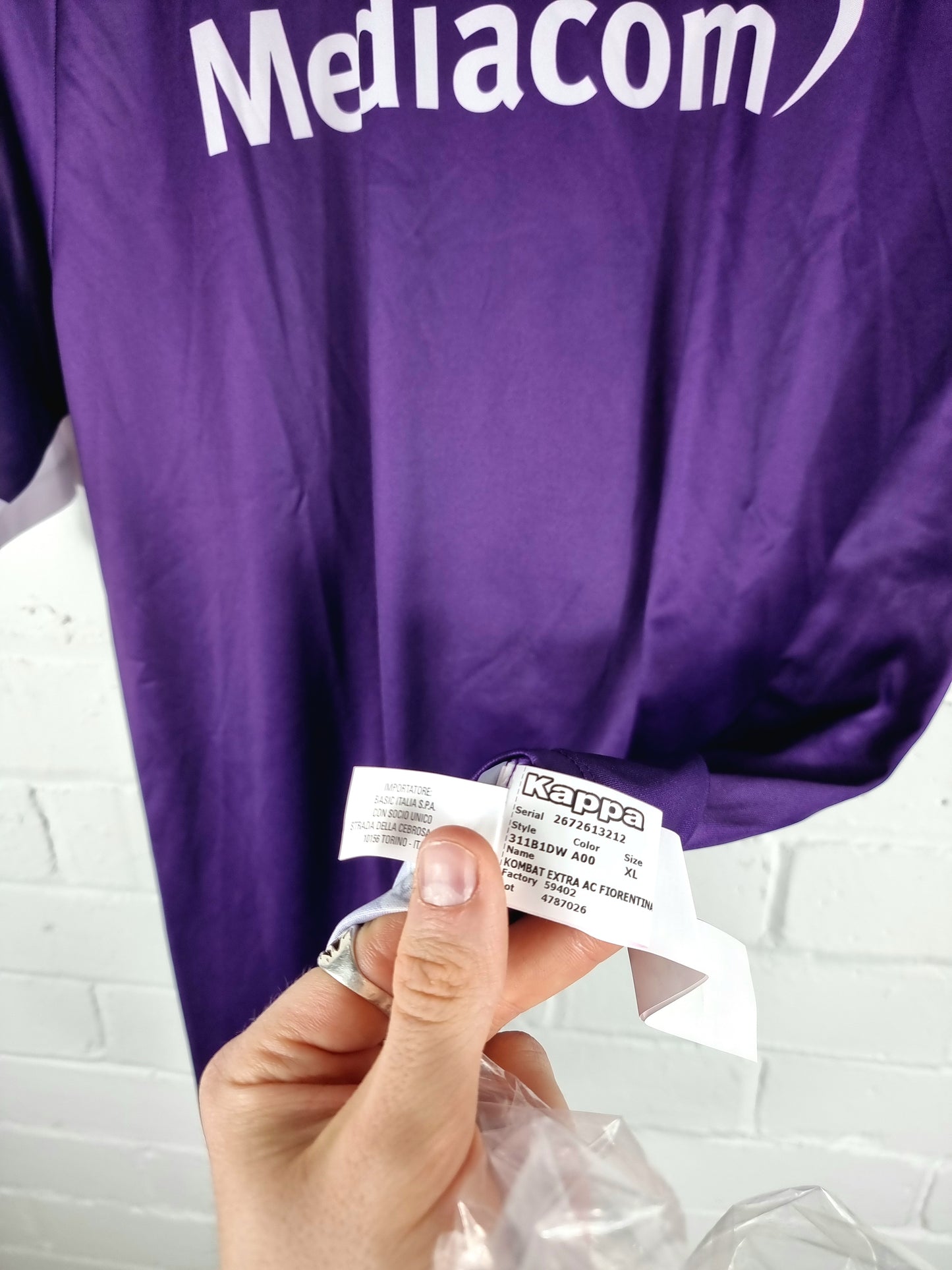 Kappa Fiorentina 2020/21 'Vlahovic 9' BNWT Home Shirt XL