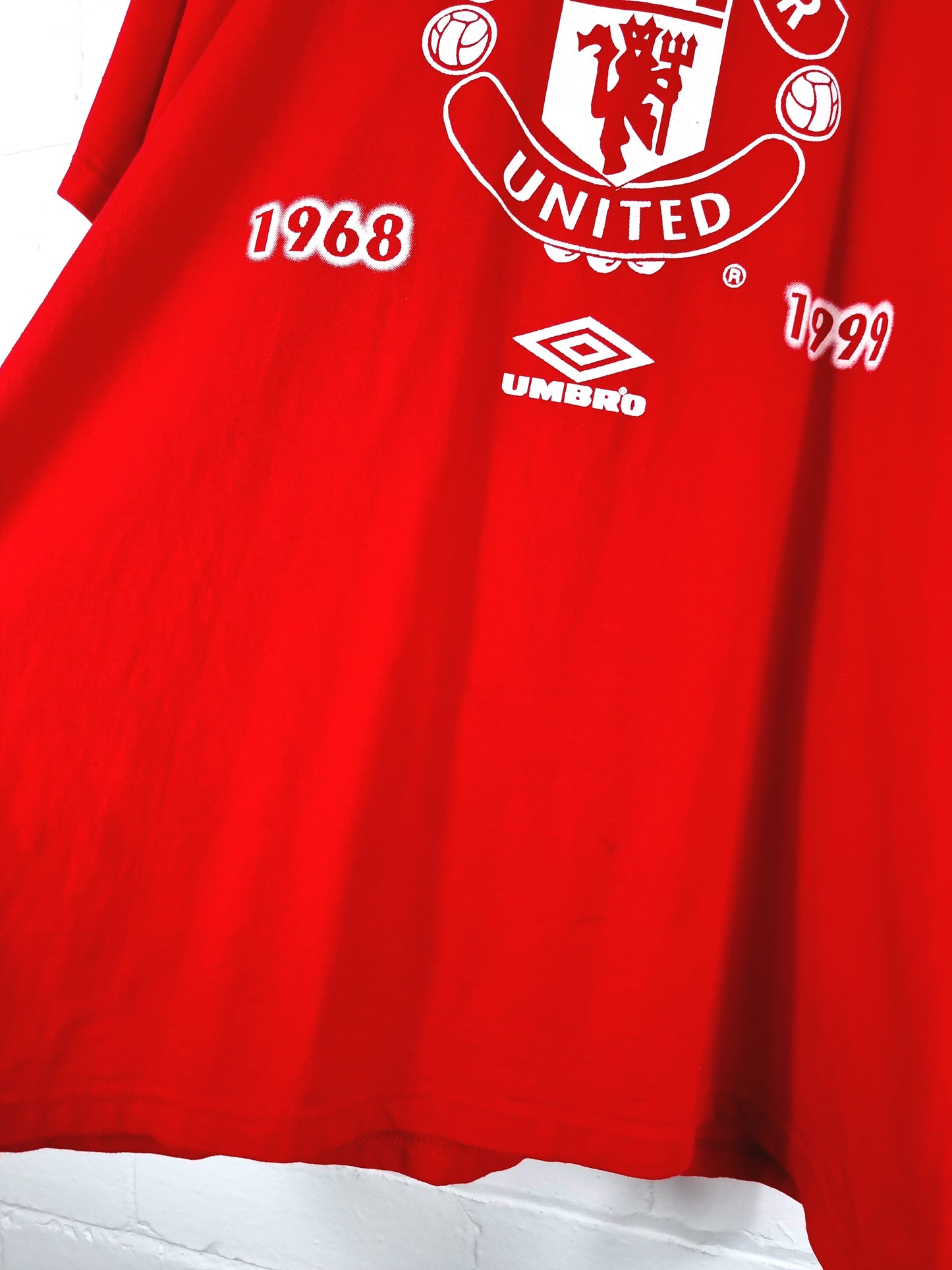 Umbro Manchester United 1999 'Champions Of Europe' T-Shirt XL