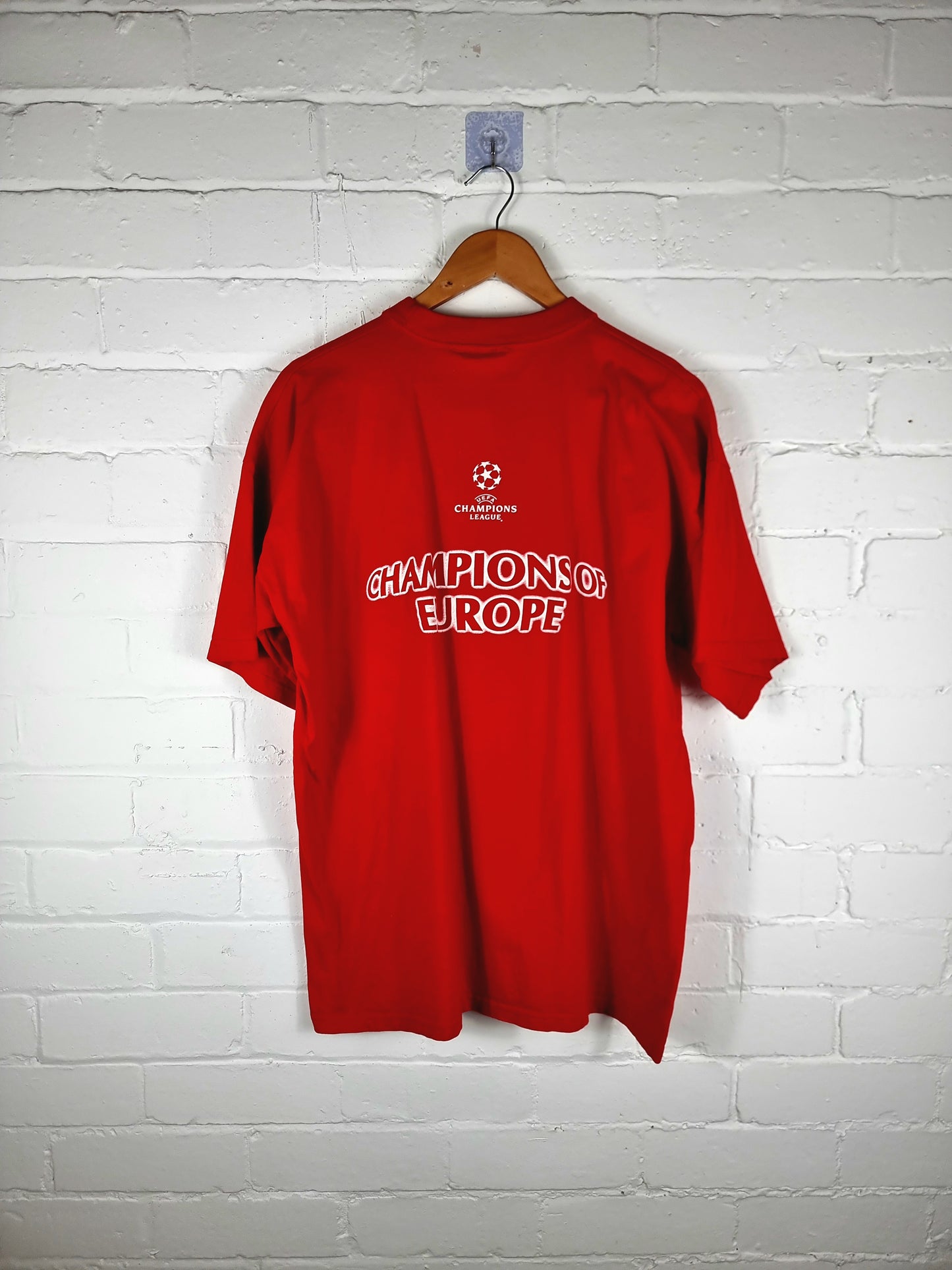 Umbro Manchester United 1999 'Champions Of Europe' T-Shirt XL