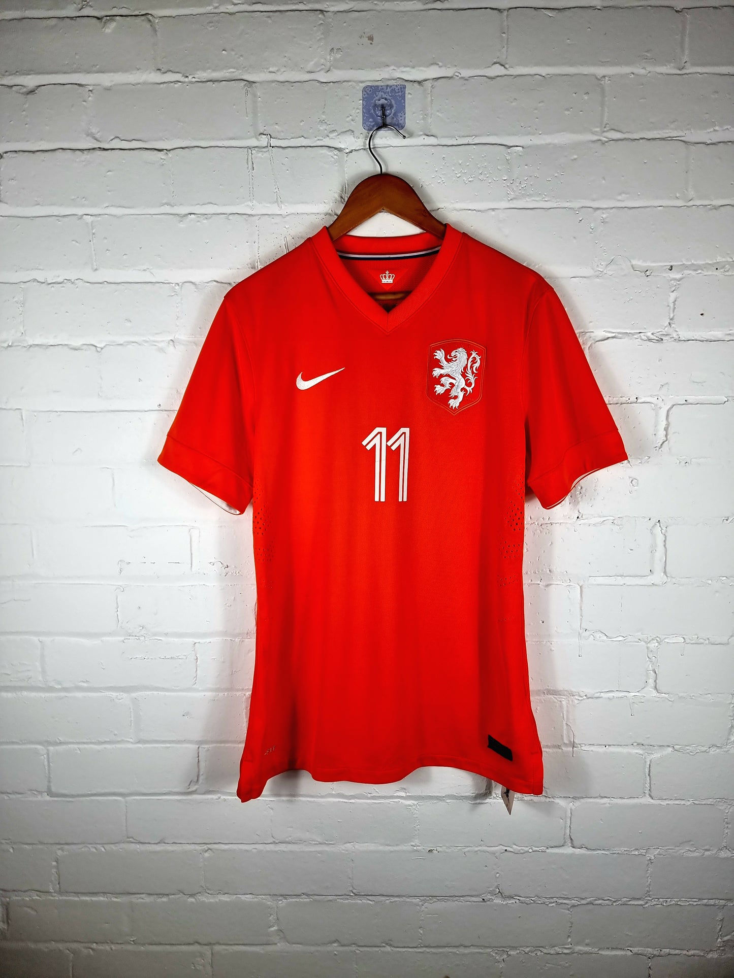 Nike Holland 2014/15 'Robben 11' Player Issue Home Shirt Large