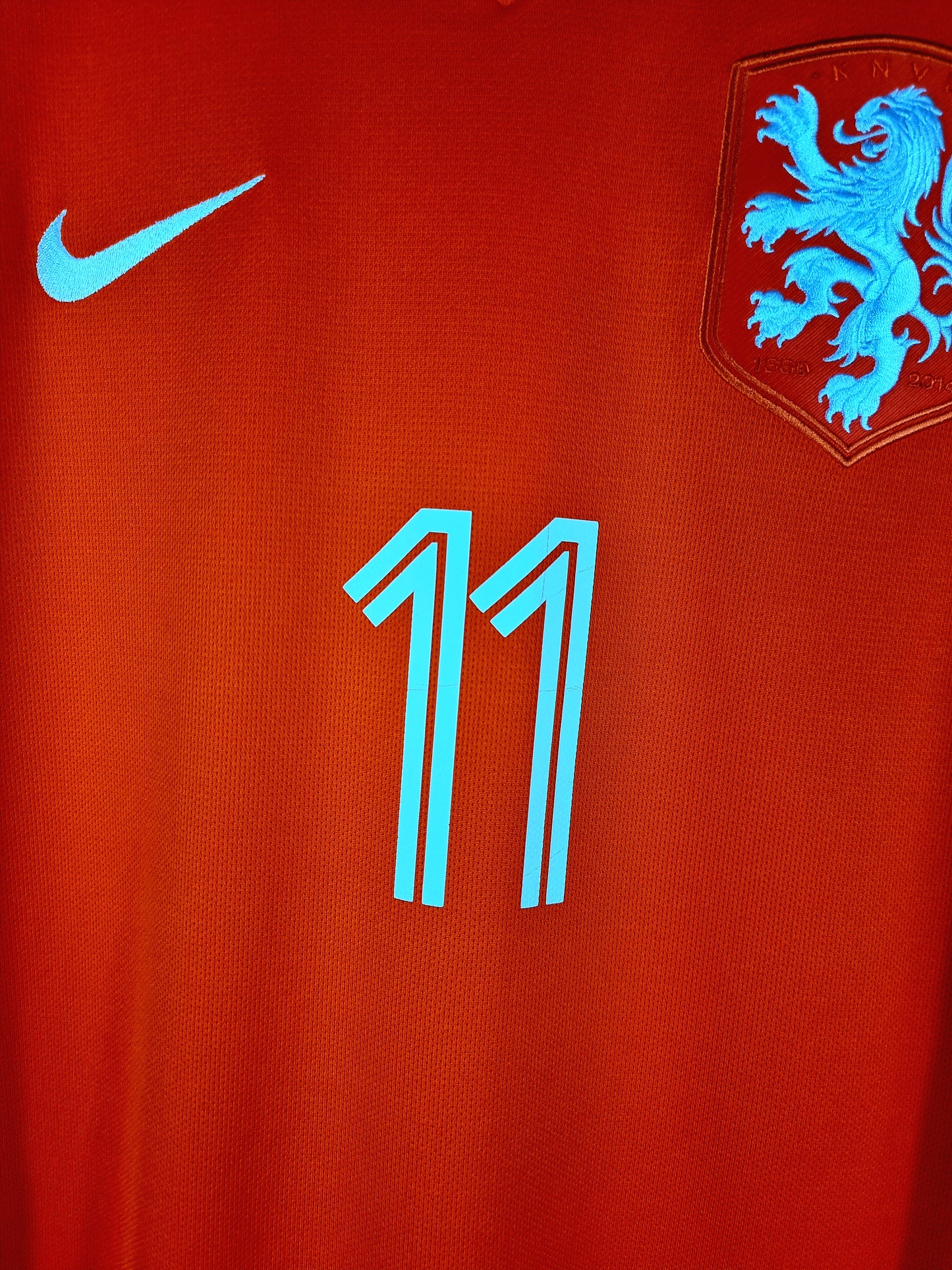 Nike Holland 2014/15 'Robben 11' Player Issue Home Shirt Large