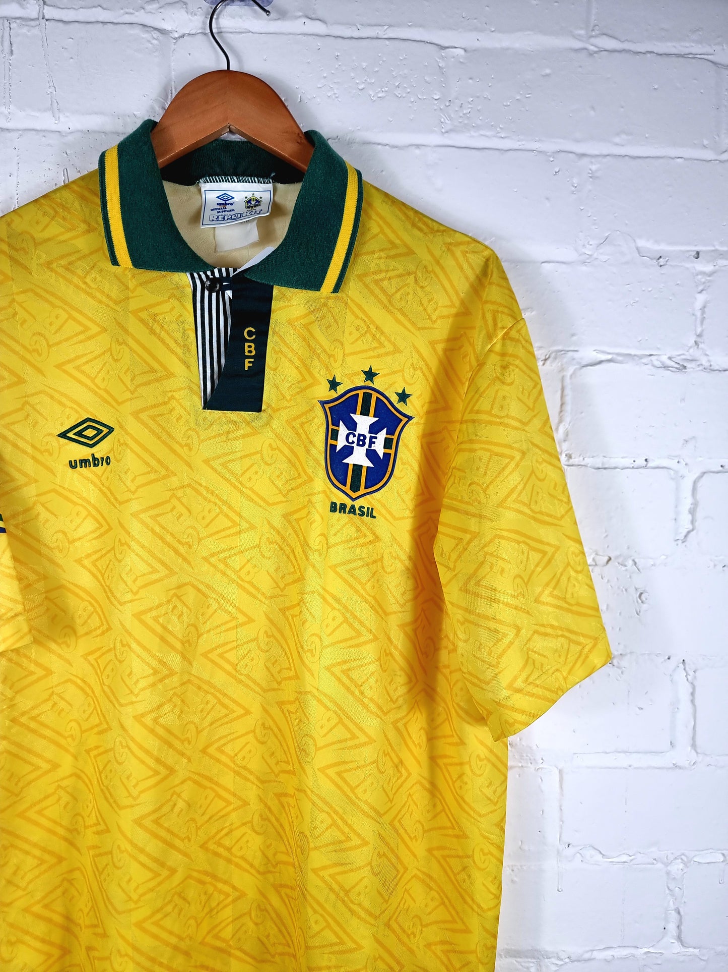 Umbro Brazil 1991/93 Home Shirt XL