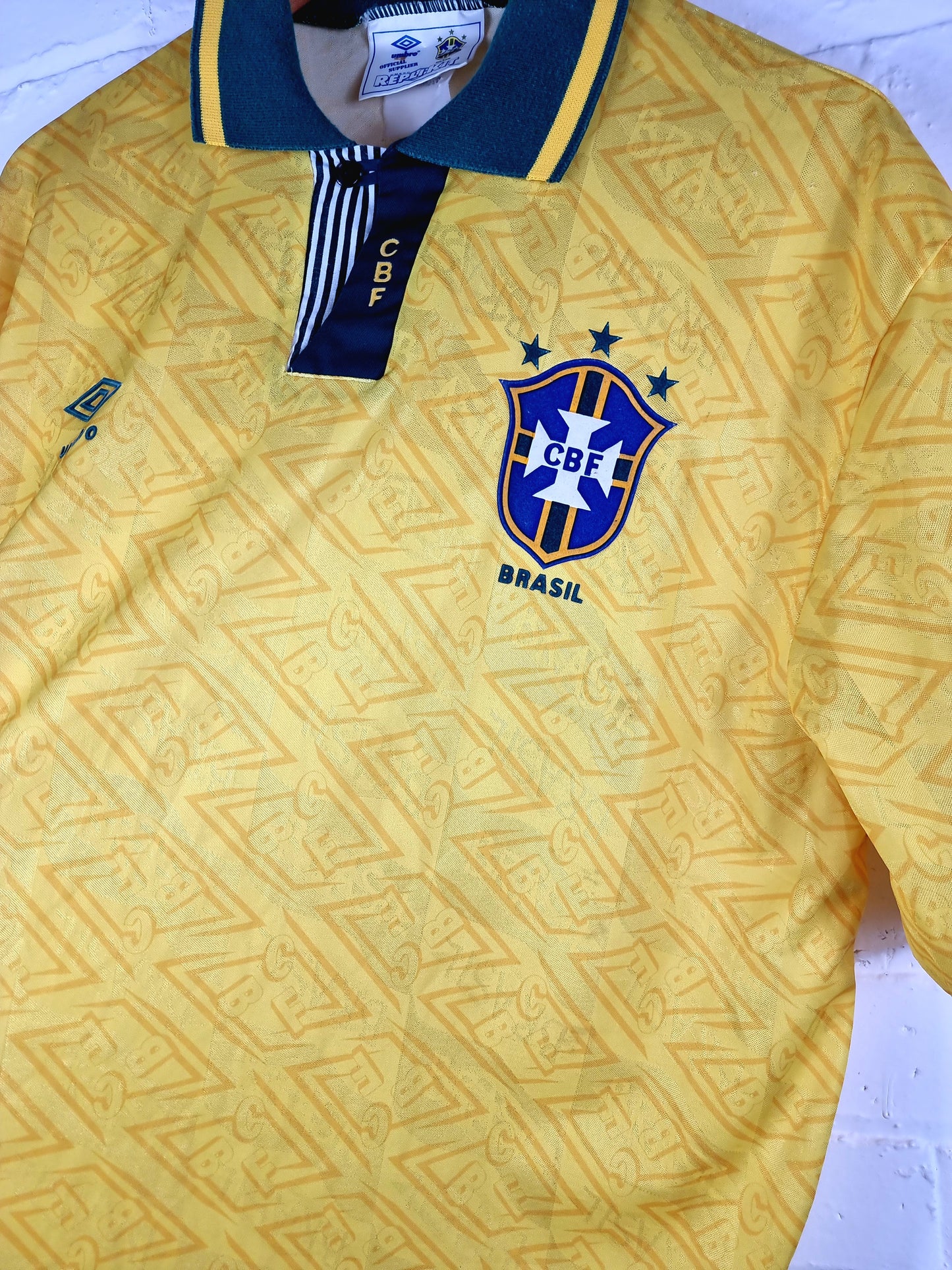 Umbro Brazil 1991/93 Home Shirt XL