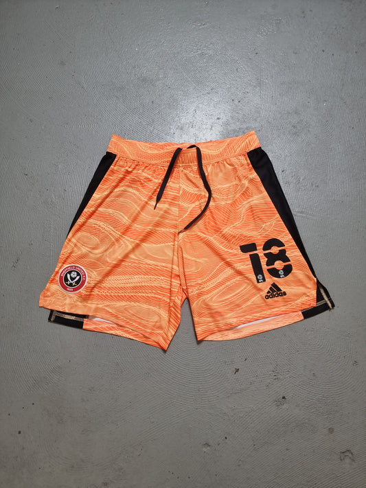 Adidas Sheffield United 2021/22 '18 (Foderingham)' Goalkeeper Shorts Large