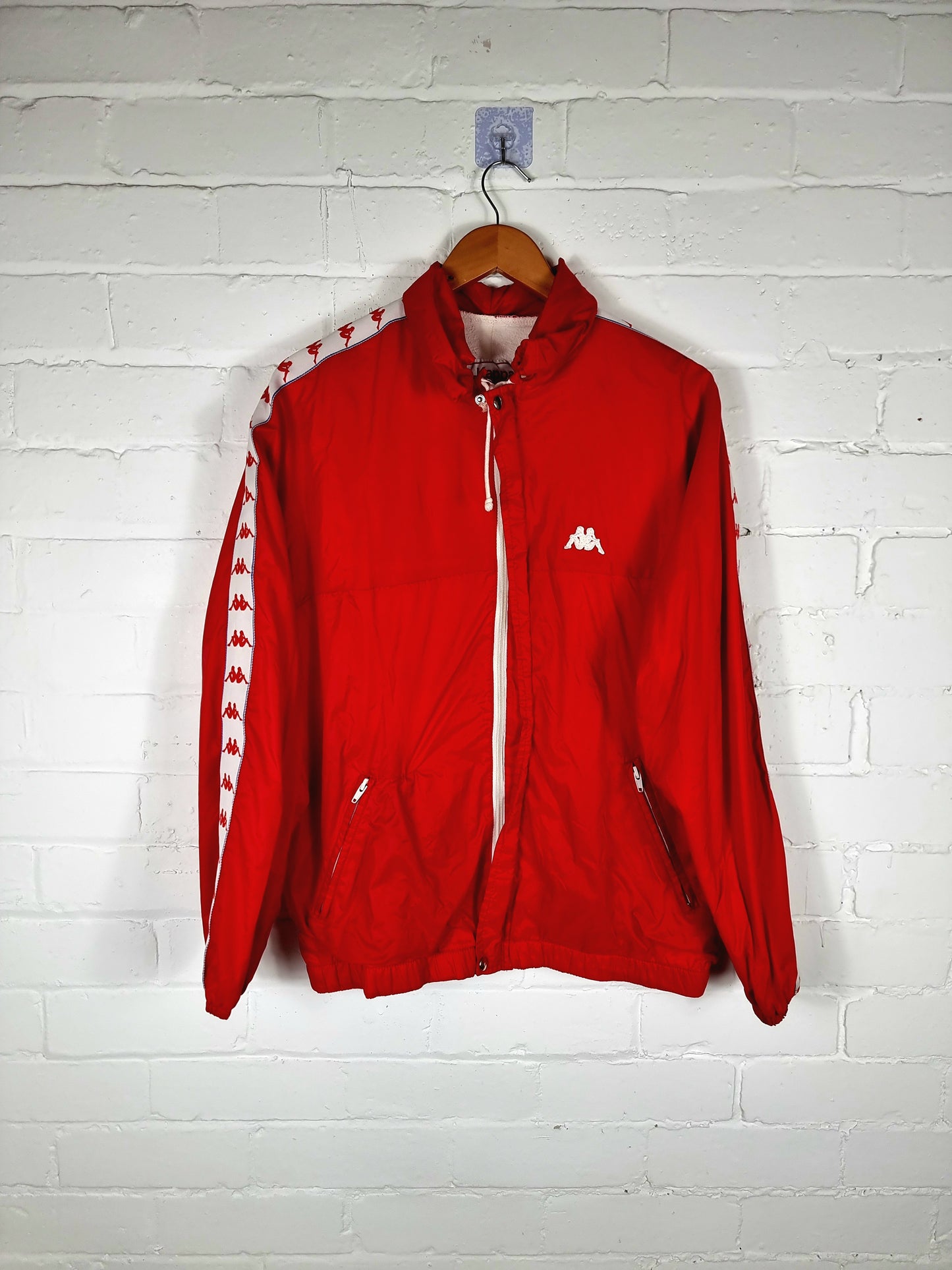 Kappa 1980s Vintage Windbreaker Jacket Medium