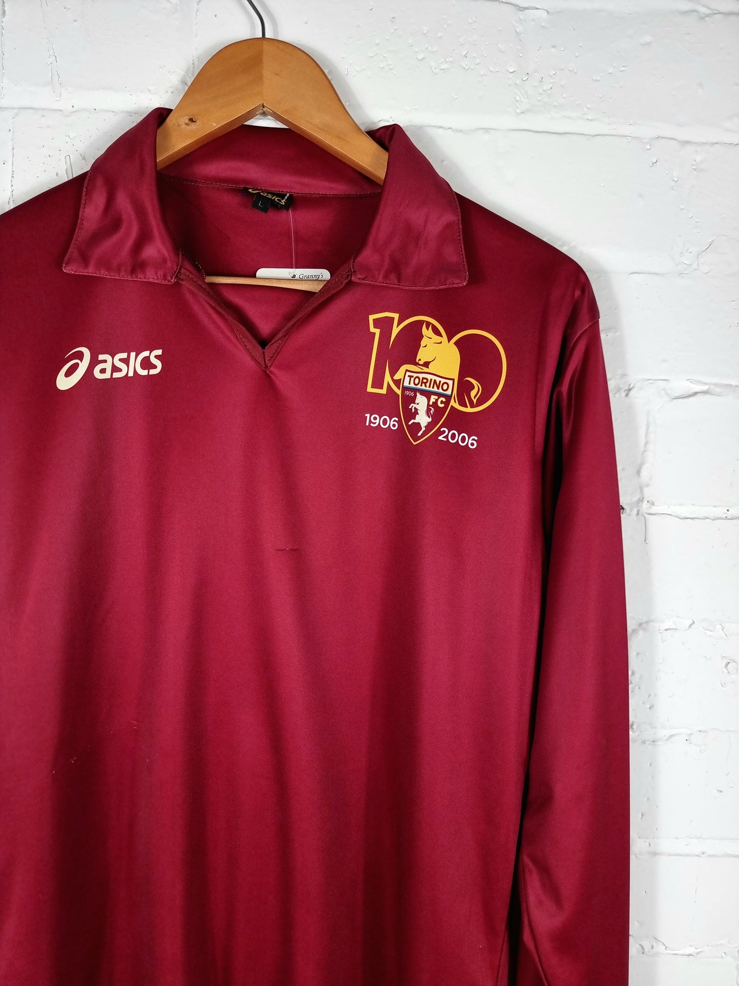Asics Torino 2006 Long Sleeve Special Anniversary Home Shirt Large