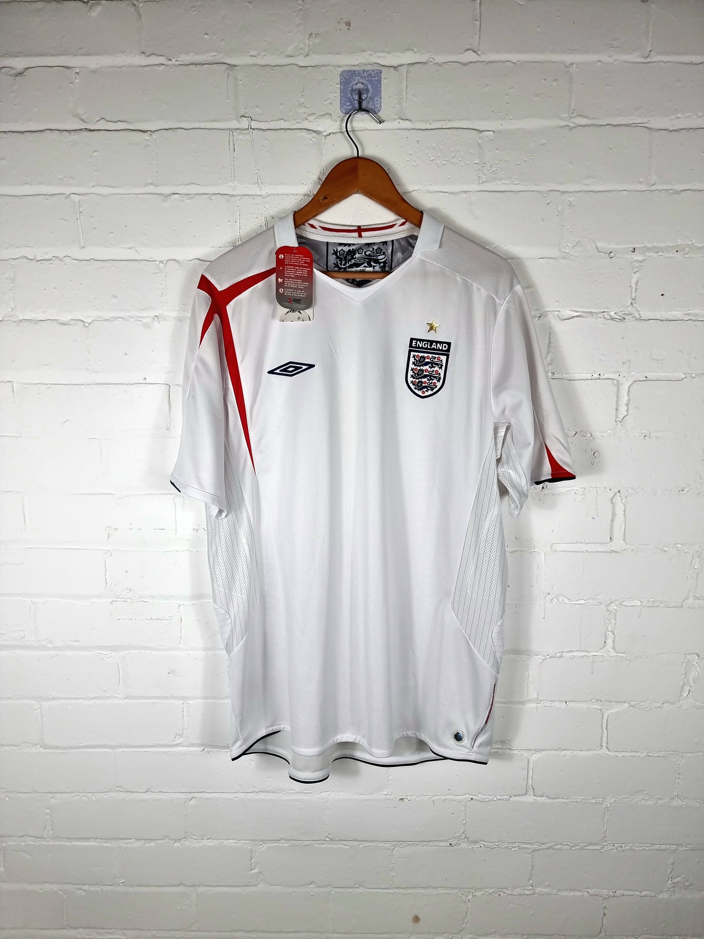 Umbro England 2005/07 Deadstock Home Shirt XL