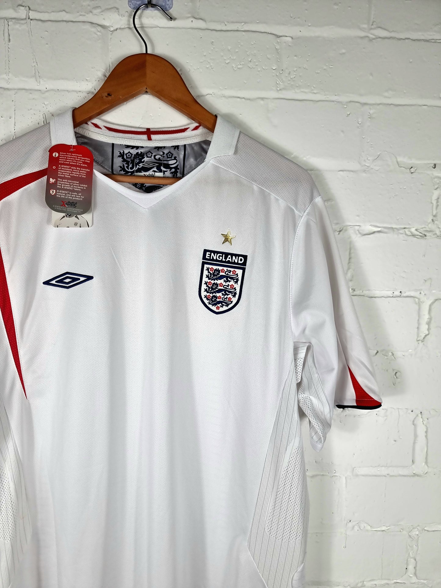 Umbro England 2005/07 Deadstock Home Shirt XL