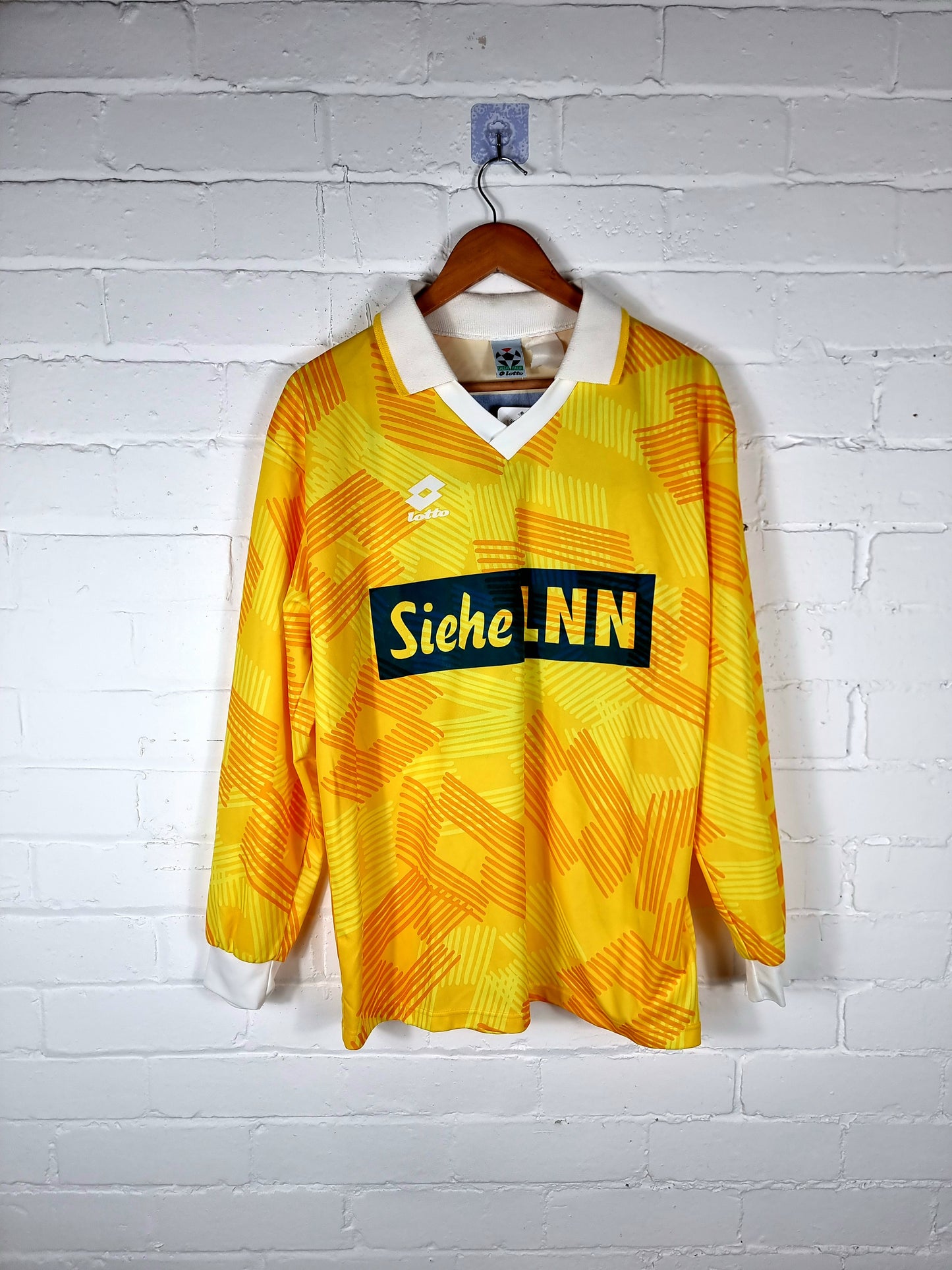 Lotto 1991/92 Vintage Long Sleeve Swiss Template Shirt XL