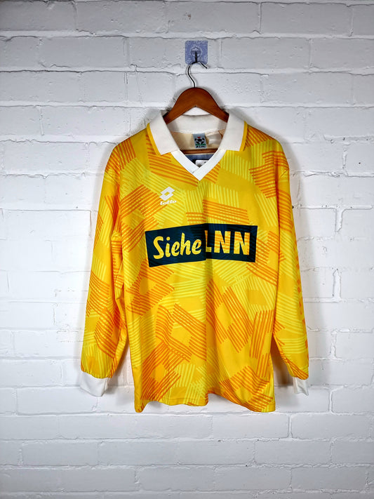 Lotto 1991/92 Vintage Long Sleeve Swiss Template Shirt XL