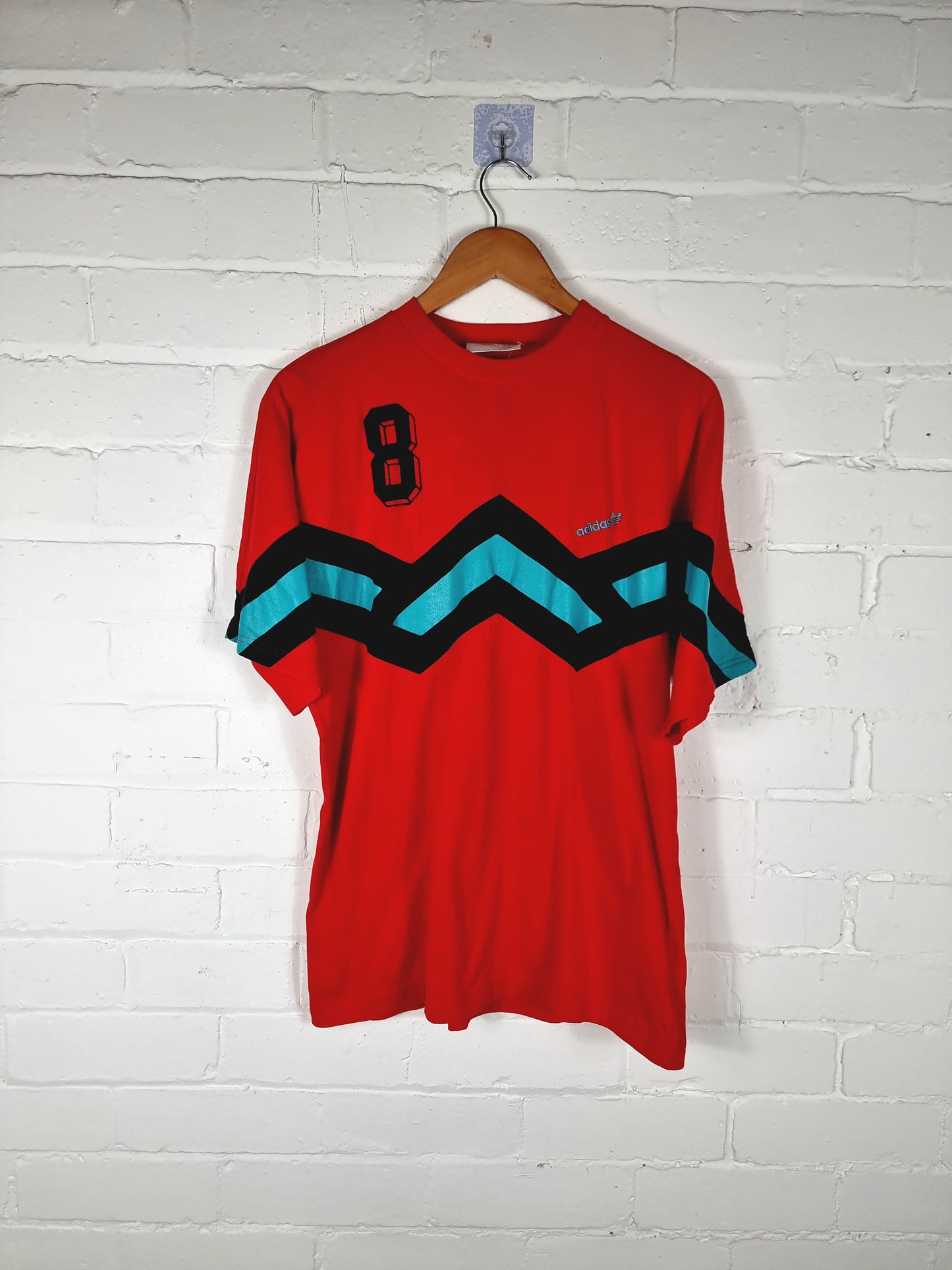 Adidas 1990s Cotton Leisure T-Shirt Medium