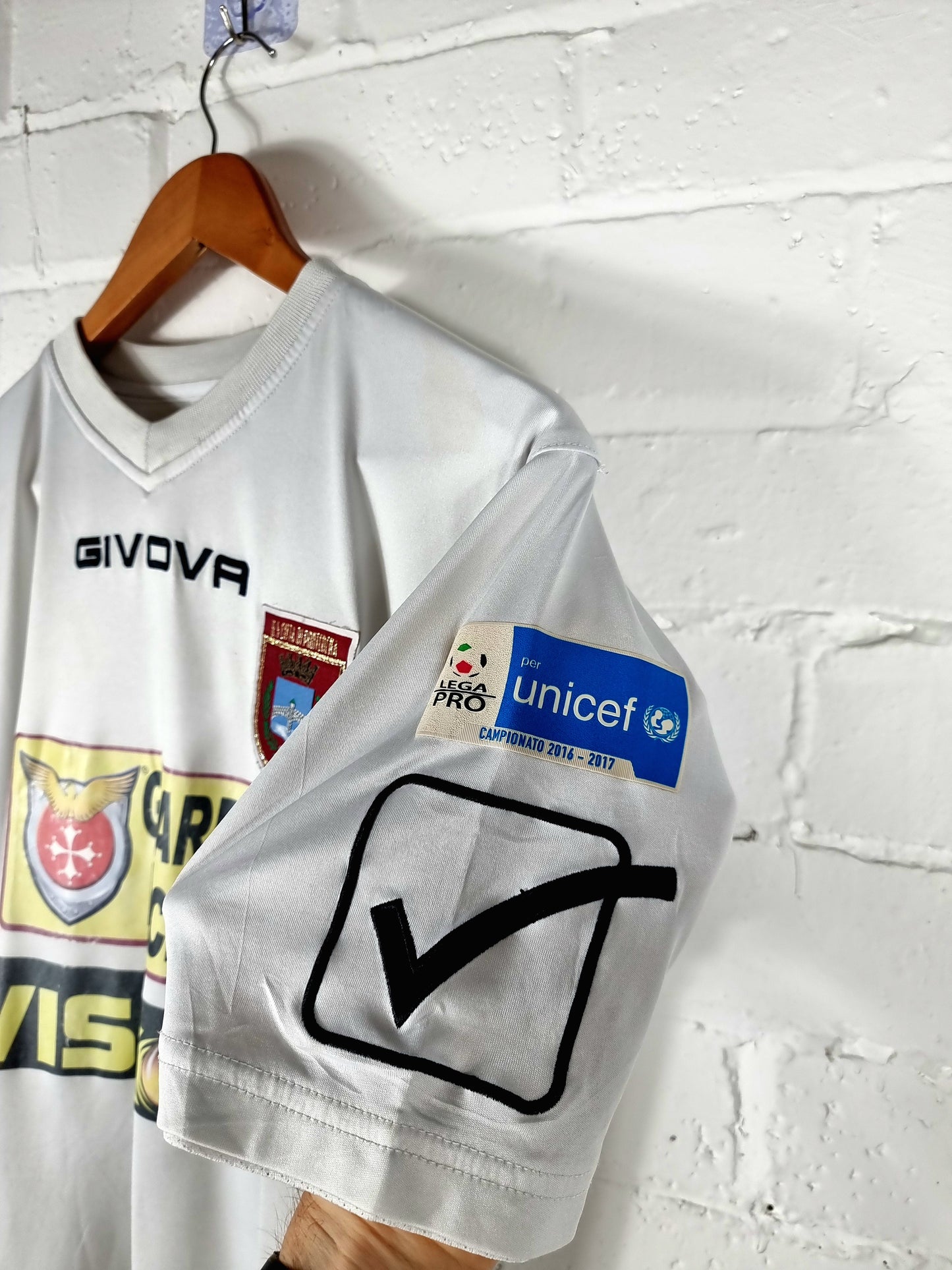 Givova U.S Citta Di Pontedera 2016/17 'Caponi 25' Match Issue Away Shirt Medium