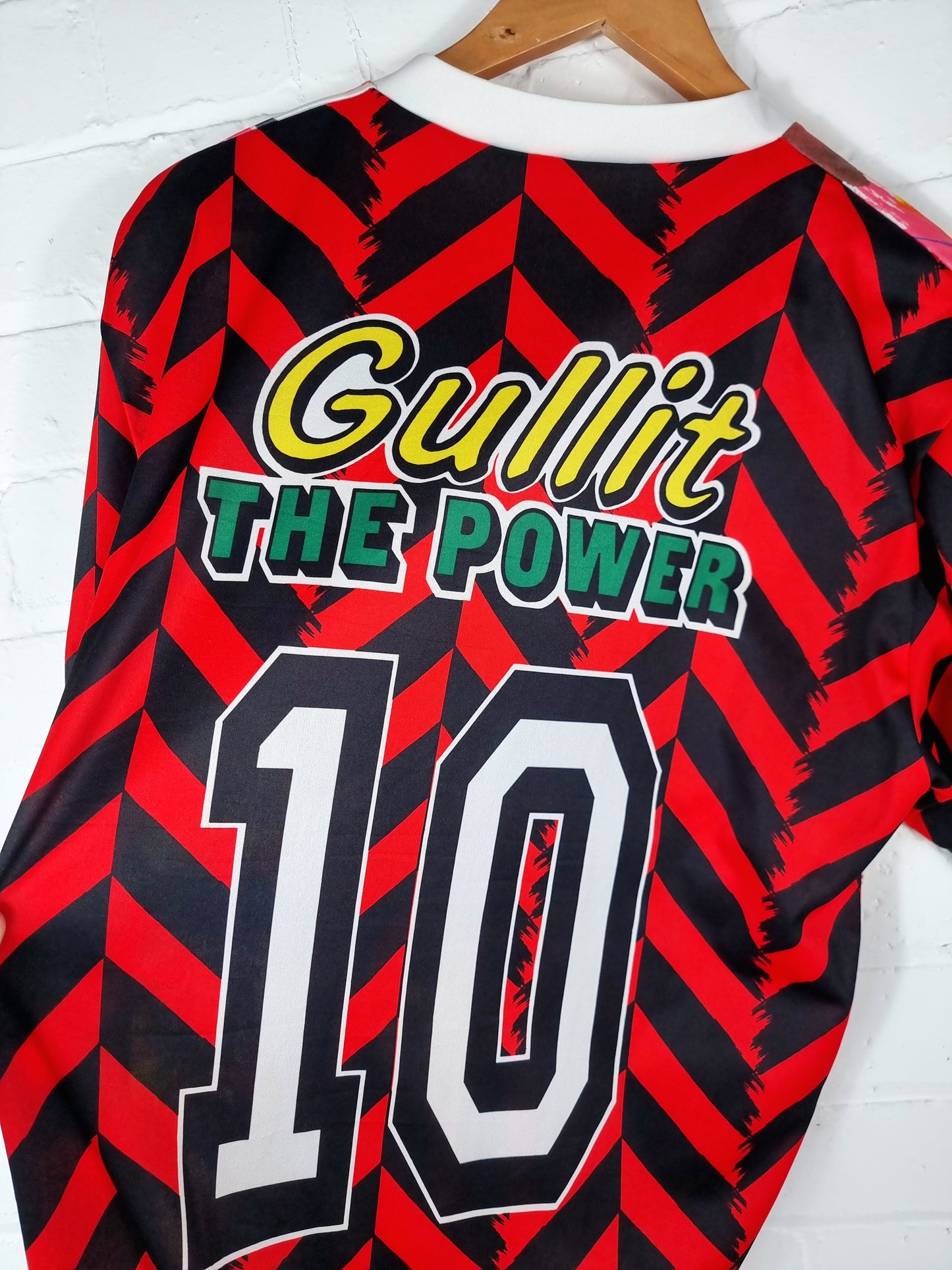 AC Milan 1990s Bootleg Ruud Gullit Graphic Print Football Shirt Large