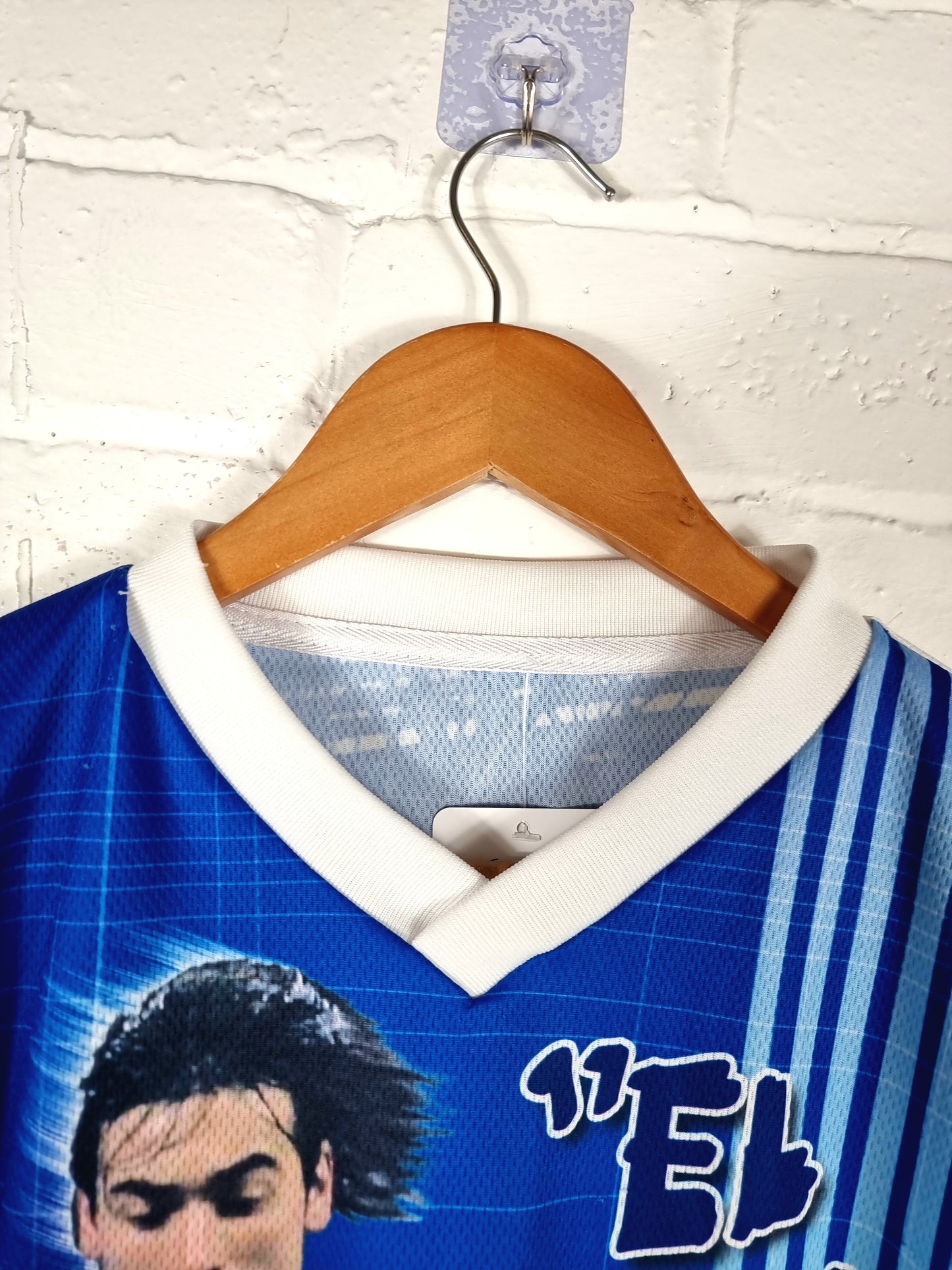 Napoli 2007/08 'El Poche' Lavezzi Graphic Bootleg Shirt Medium