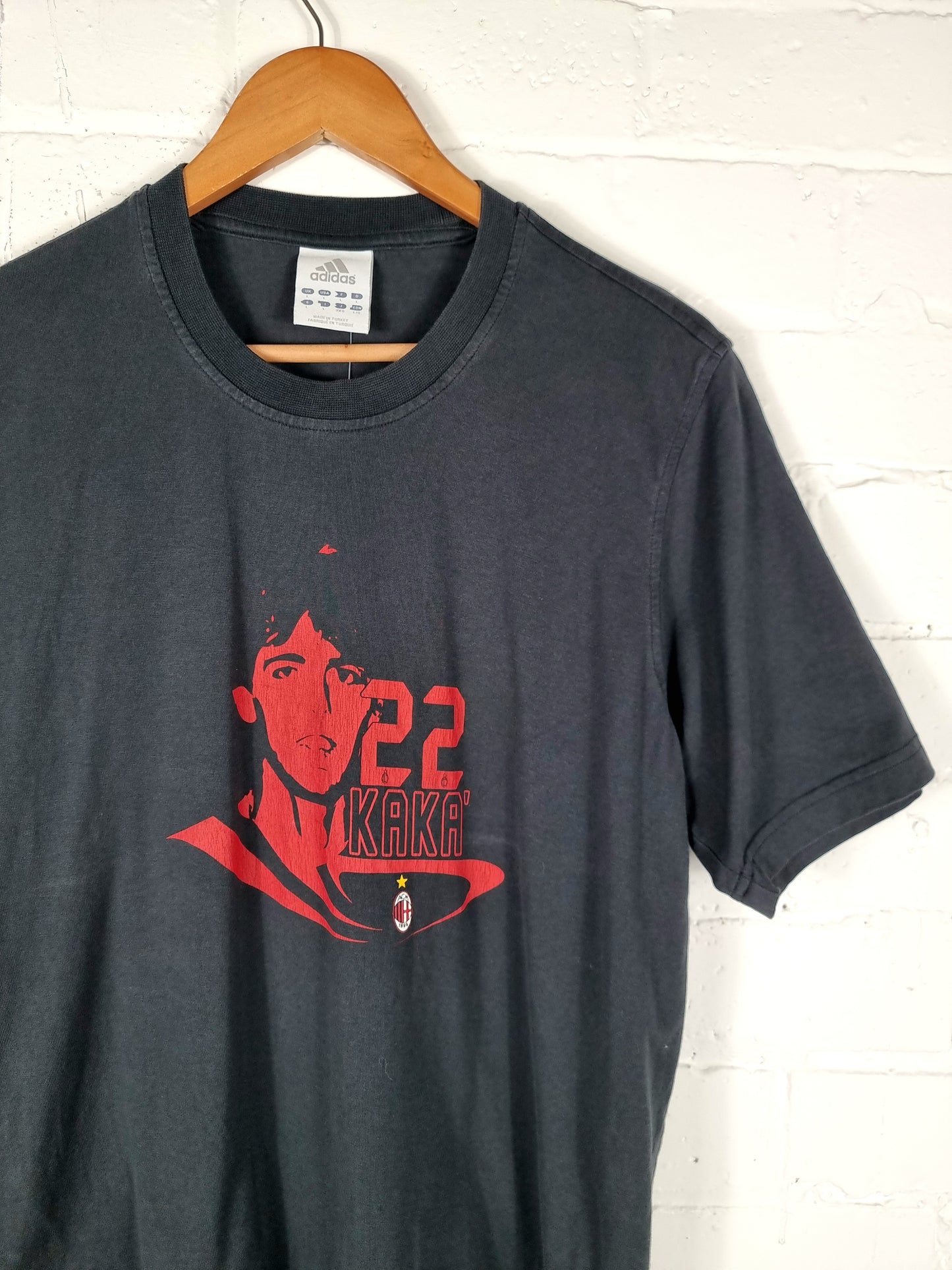 Adidas 2006 'Kaka 22' Graphic Cotton T-Shirt Large
