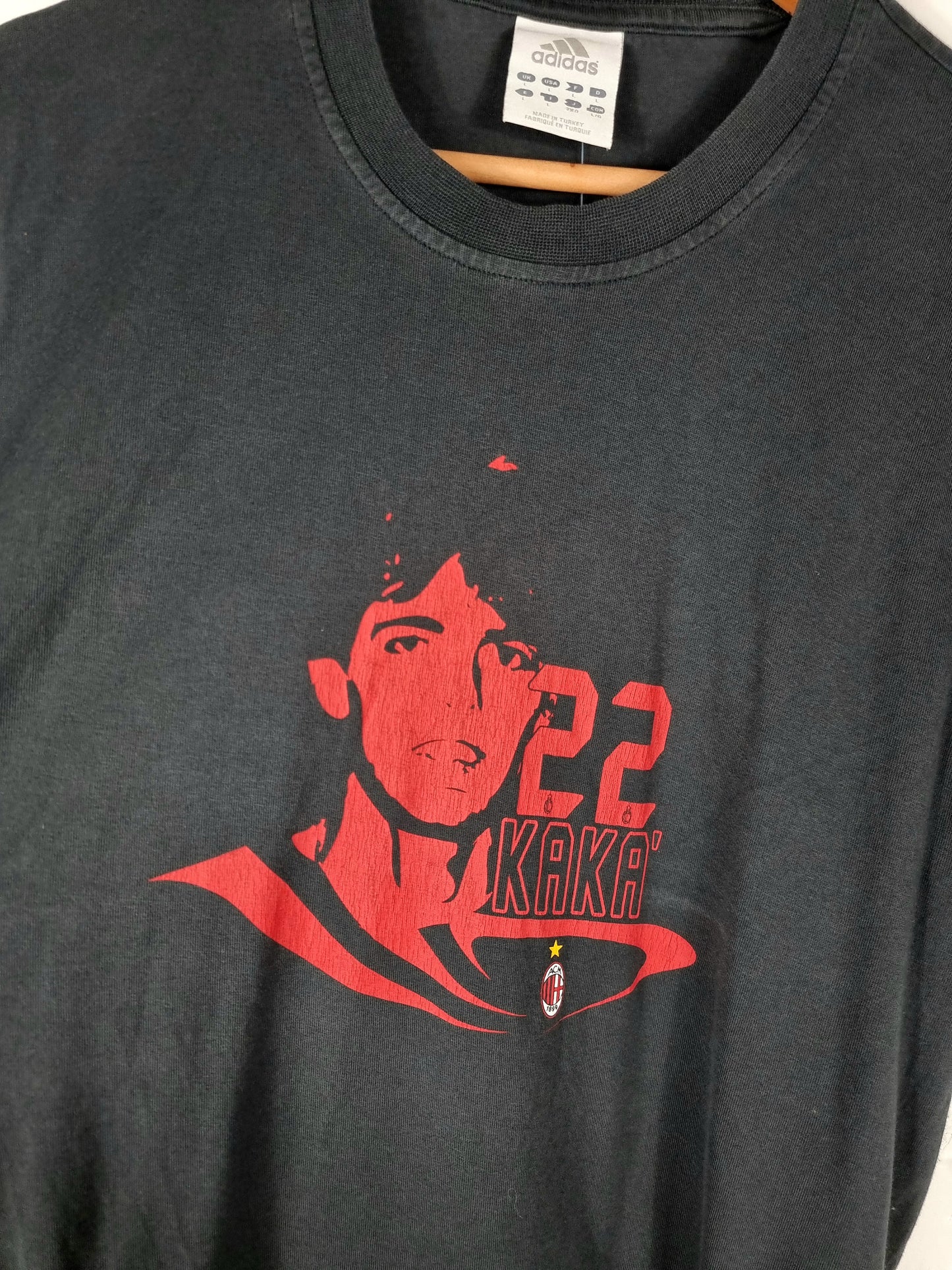 Adidas 2006 'Kaka 22' Graphic Cotton T-Shirt Large