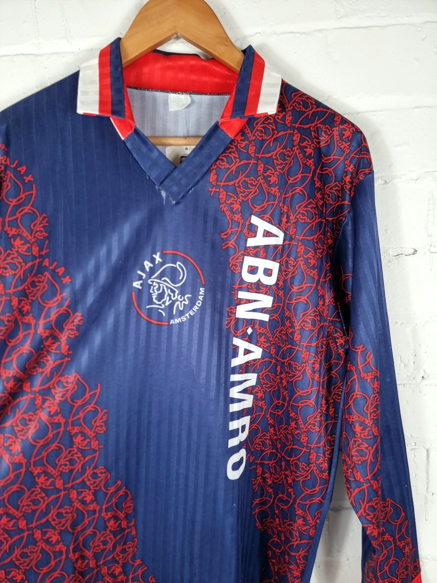 Ajax 1994/95 Long Sleeve Bootleg Fan Away Shirt XL