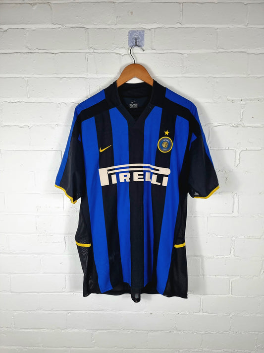 Nike Inter Milan 2002/03 Player Issue Dual Layer Home Shirt Large