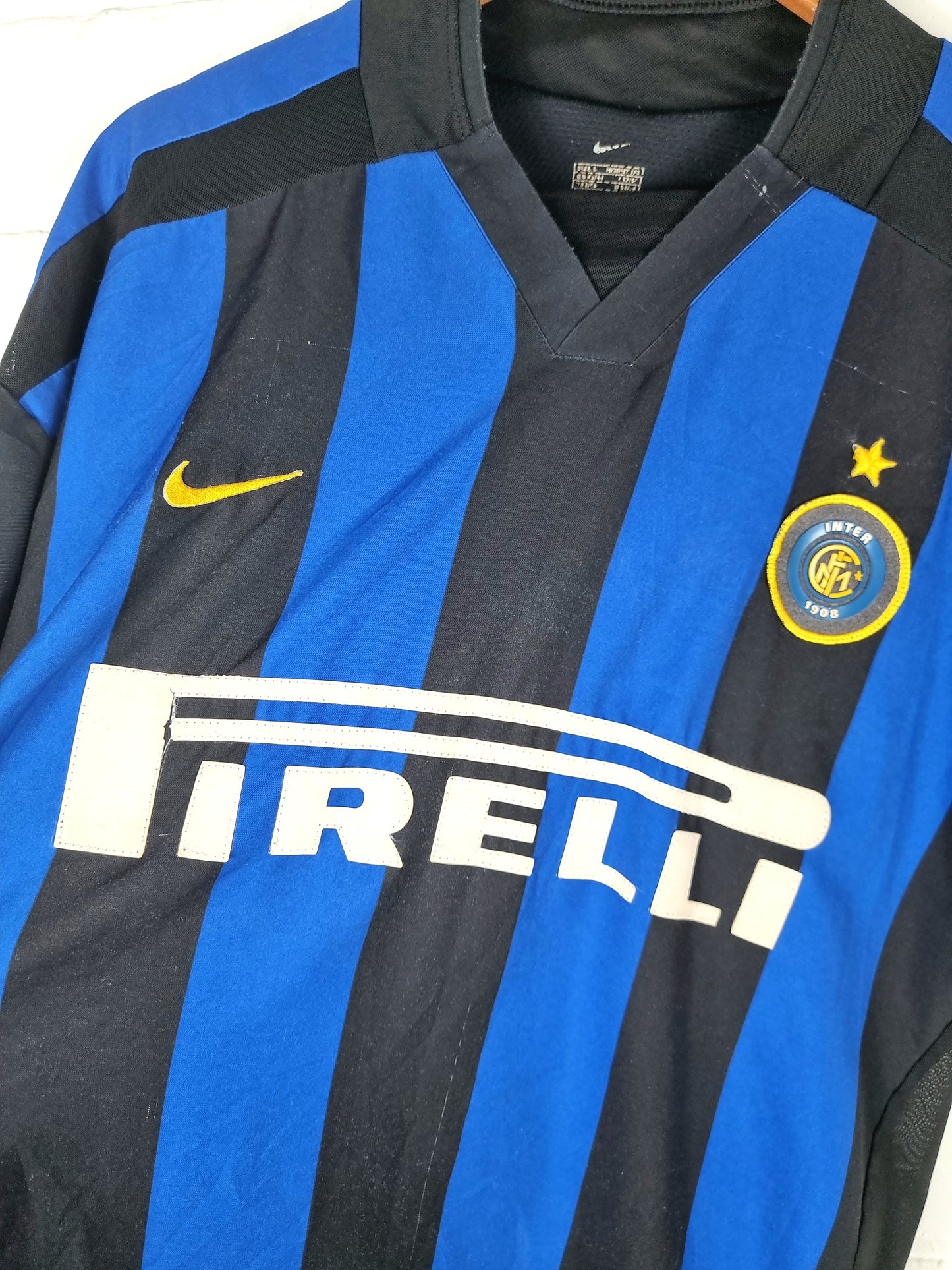 Nike Inter Milan 2002/03 Player Issue Dual Layer Home Shirt Large