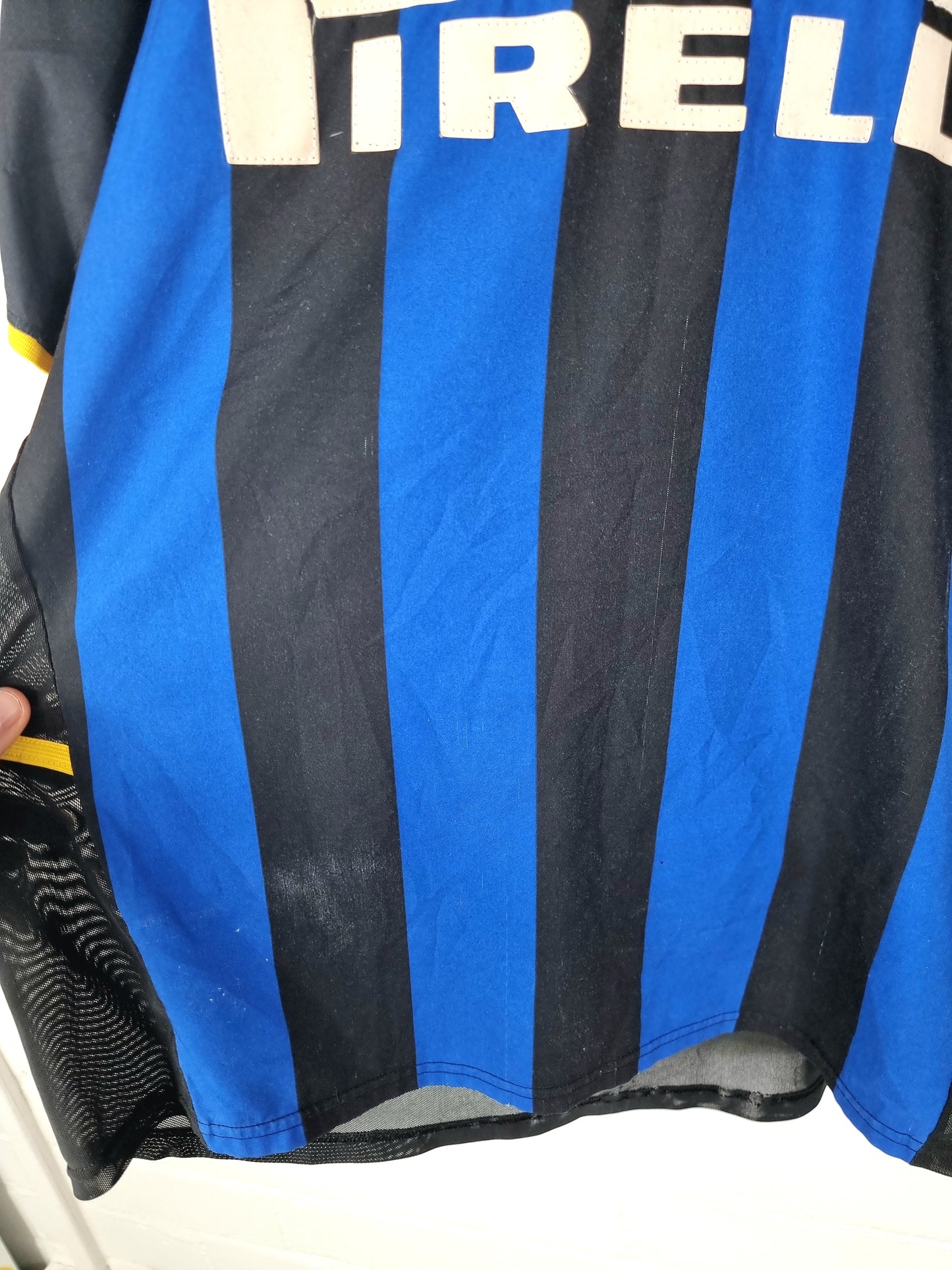 Nike Inter Milan 2002/03 Player Issue Dual Layer Home Shirt Large