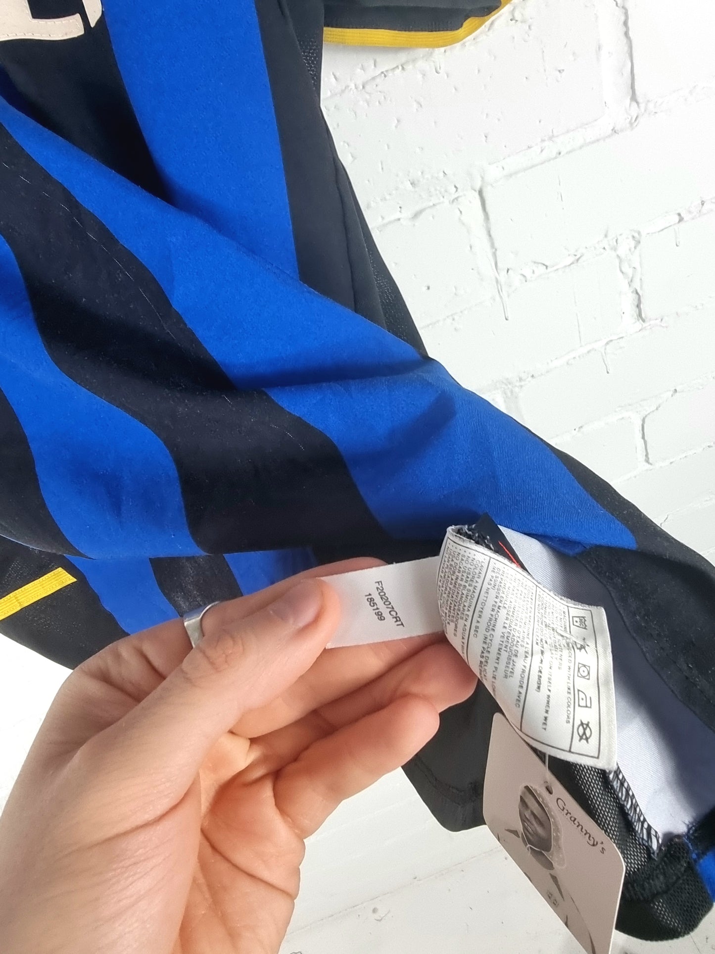 Nike Inter Milan 2002/03 Player Issue Dual Layer Home Shirt Large