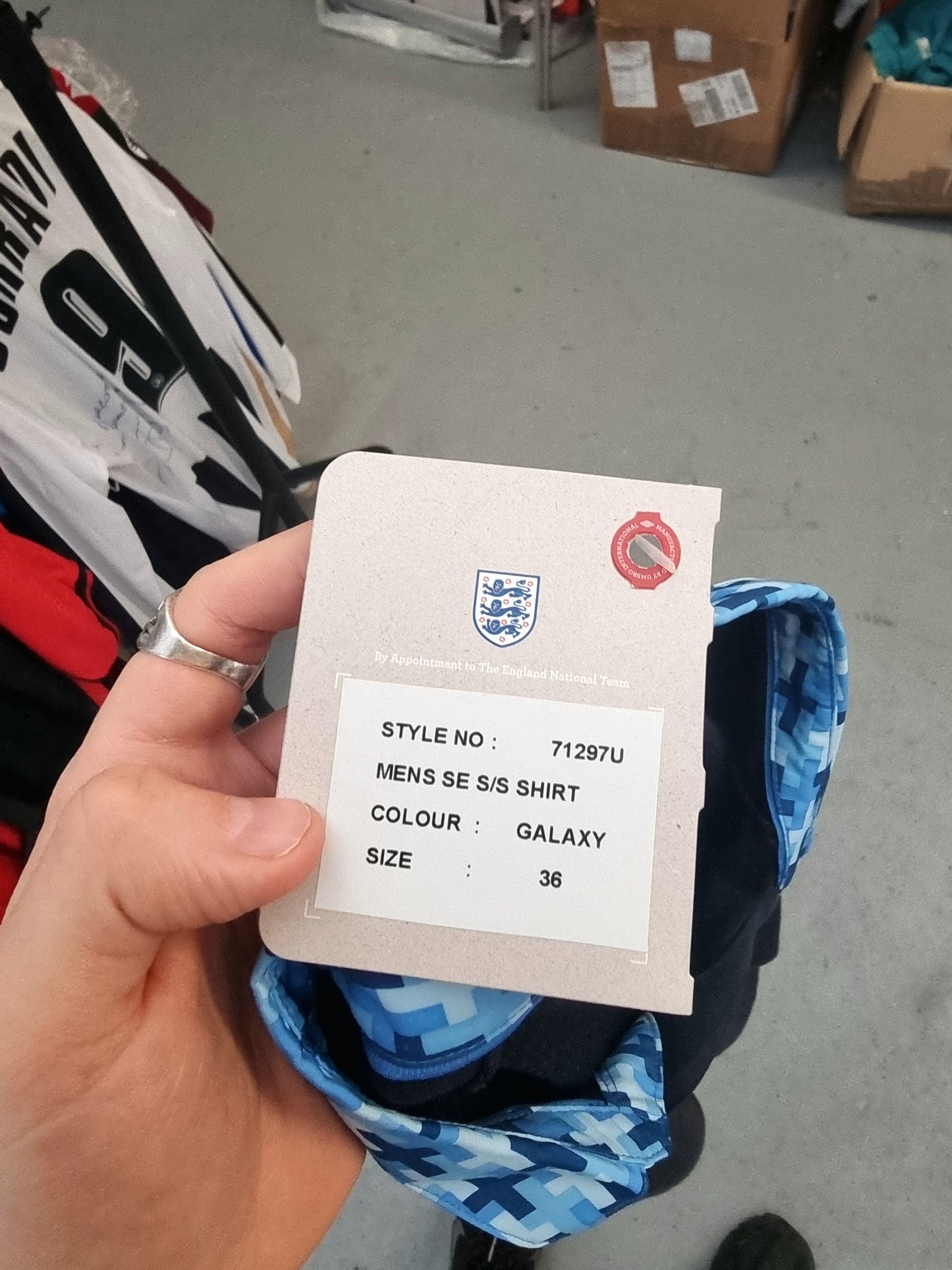 Umbro England 2011/2013 Deadstock Signed Limited Edition Away Shirt Small