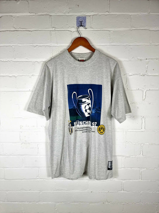 Nutmeg 1997 Champions League Final Cotton T-Shirt Large