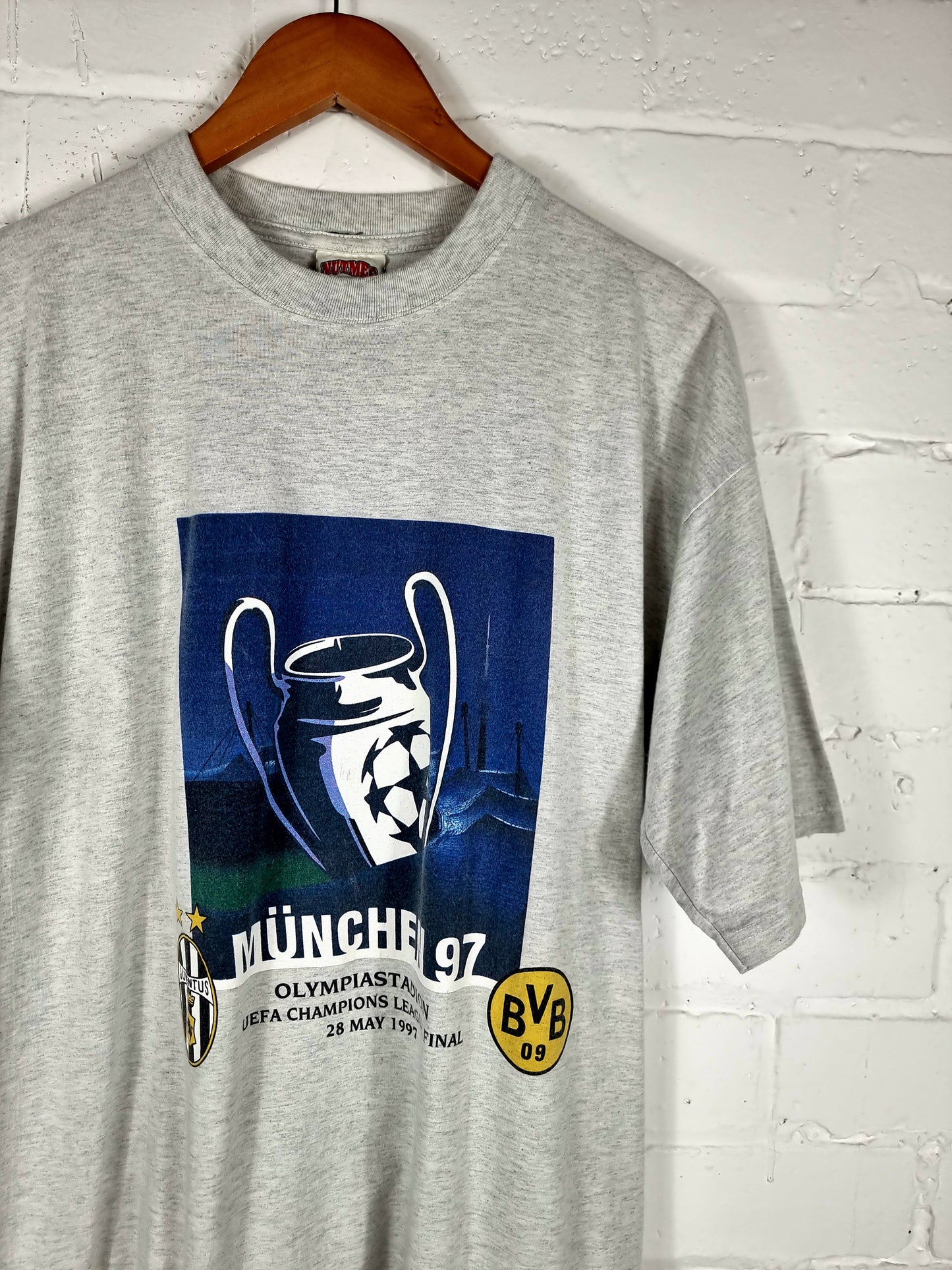 Nutmeg 1997 Champions League Final Cotton T-Shirt Large