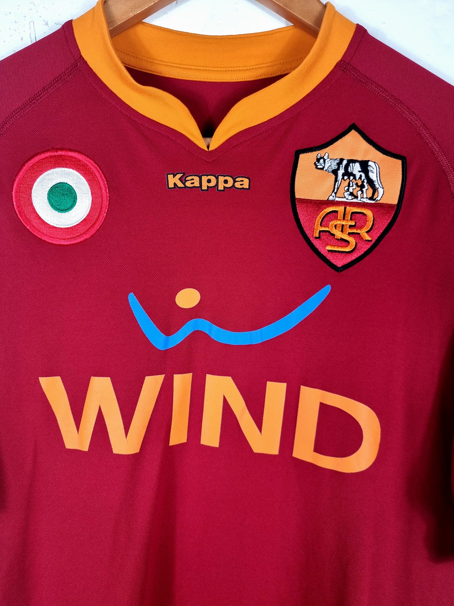 Kappa Roma 2007/08 'Cicinho 3' Match Issue Home Shirt XL