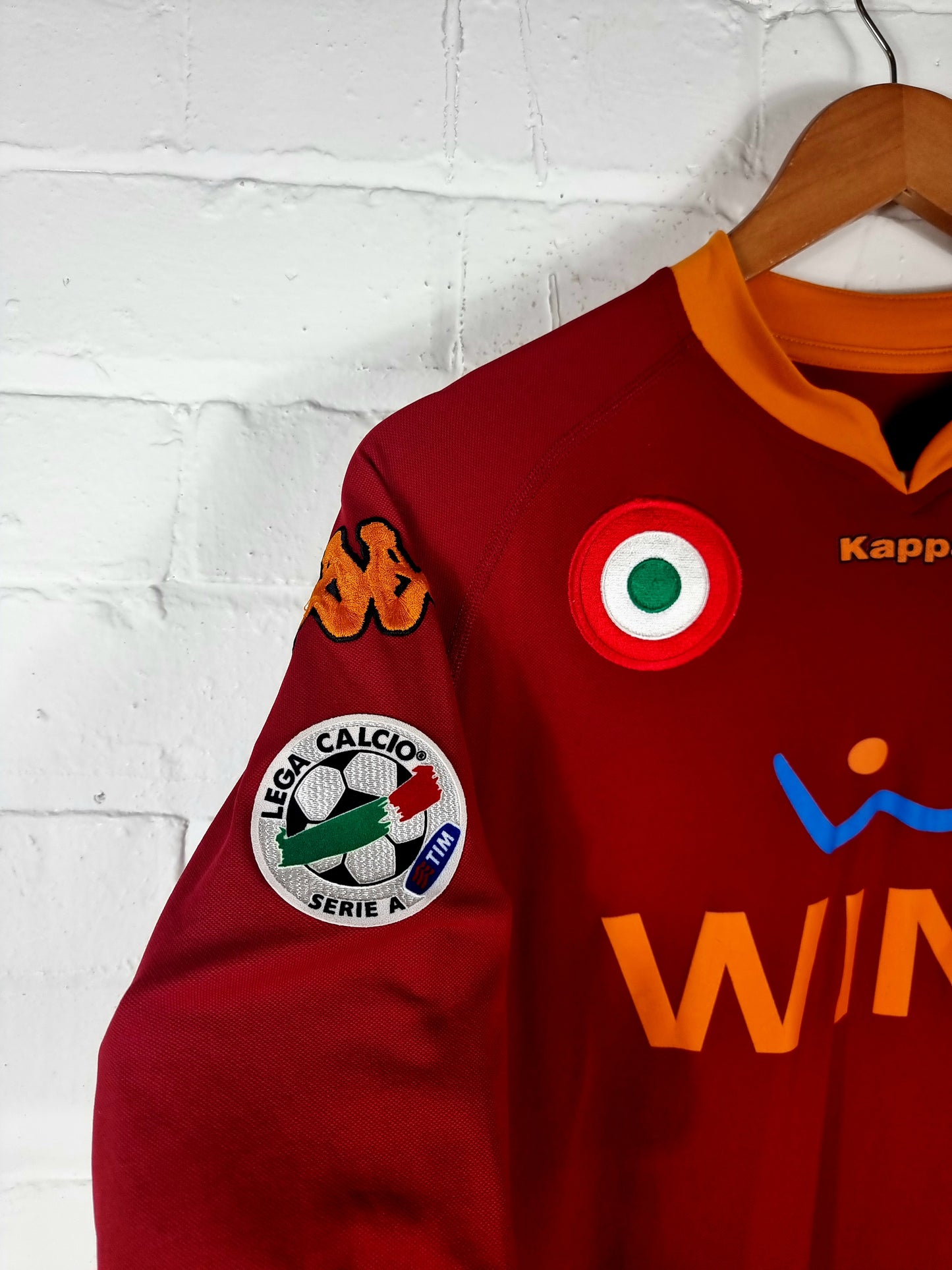 Kappa Roma 2007/08 'Cicinho 3' Match Issue Home Shirt XL