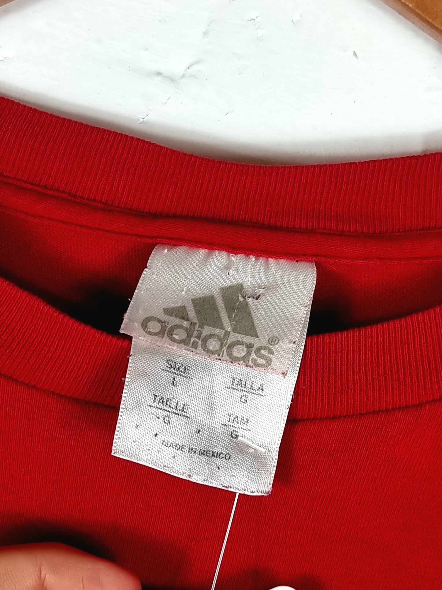 Adidas AC Milan 1998/00 Long Sleeve Graphic Cotton T-Shirt Large