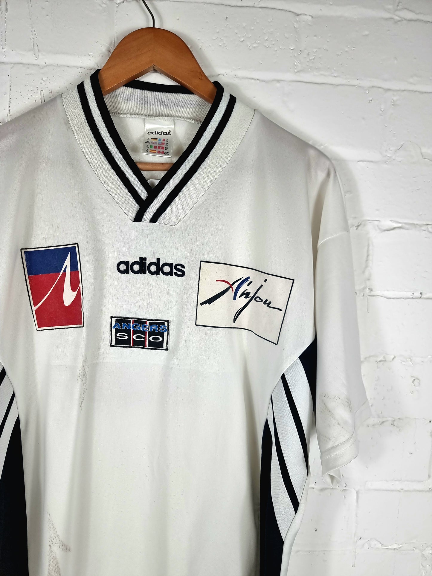 Adidas Angers SCO 1995/96 Pre-Season Match Issue Home Shirt XL