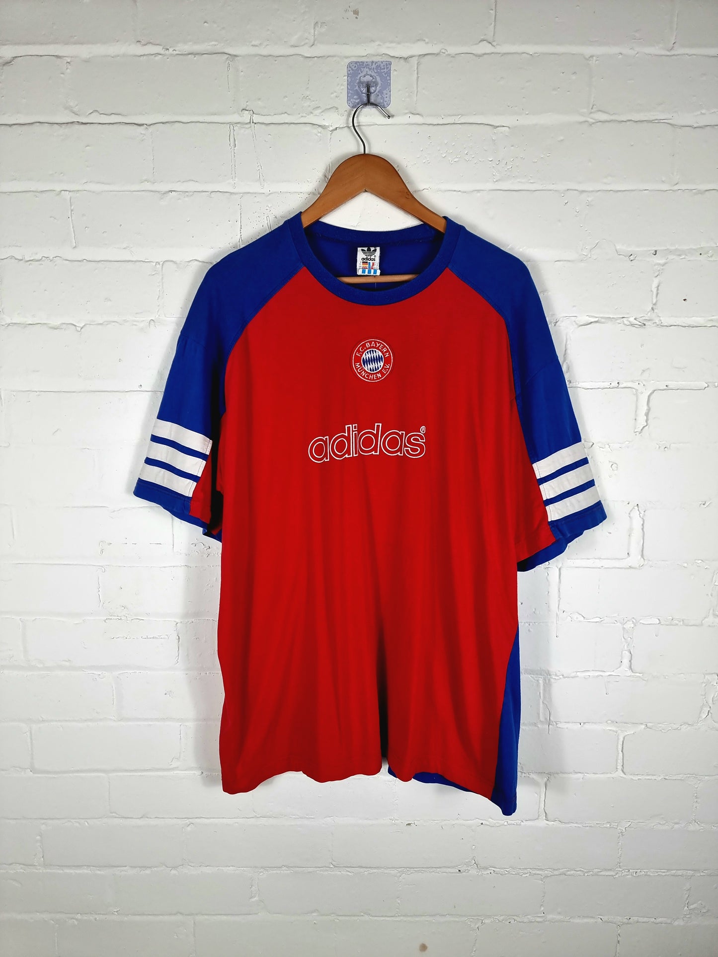Adidas Bayern Munich 1995/96 Cotton Training T-Shirt XL
