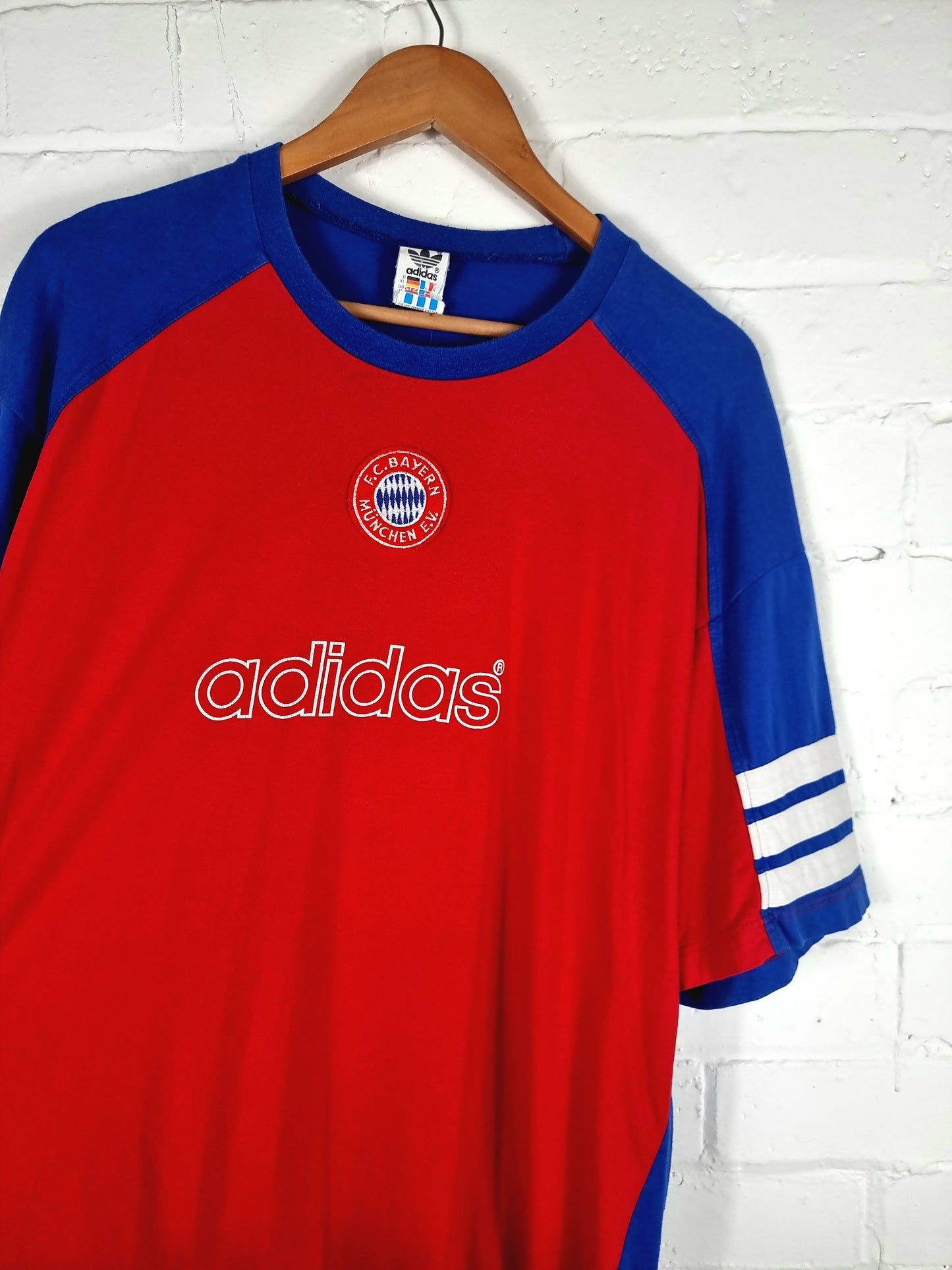 Adidas Bayern Munich 1995/96 Cotton Training T-Shirt XL