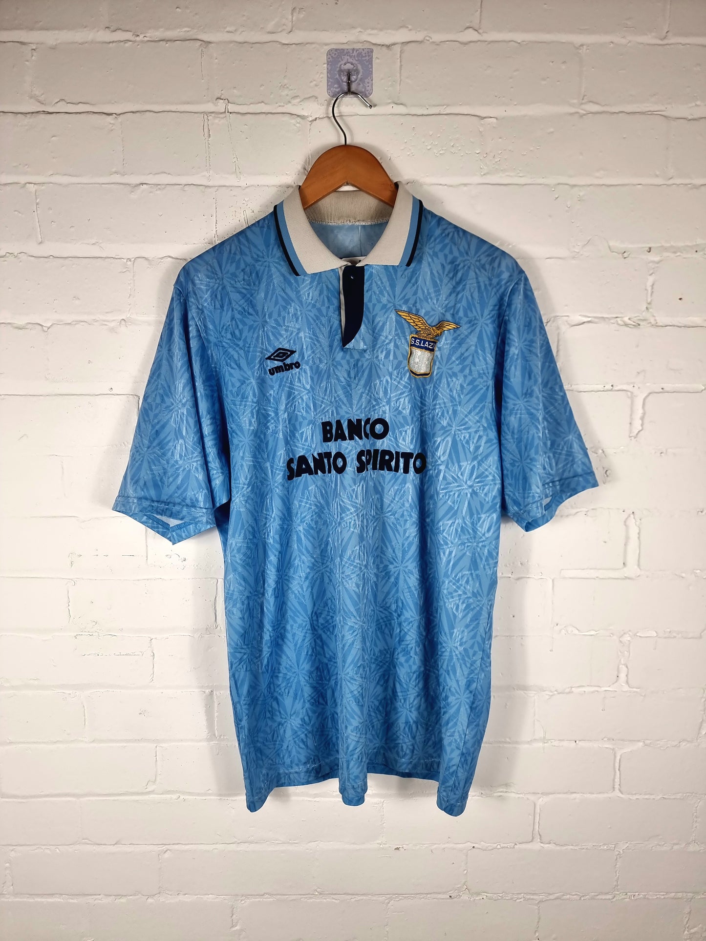Umbro Lazio 1991/92 Match Issue Home Shirt XL