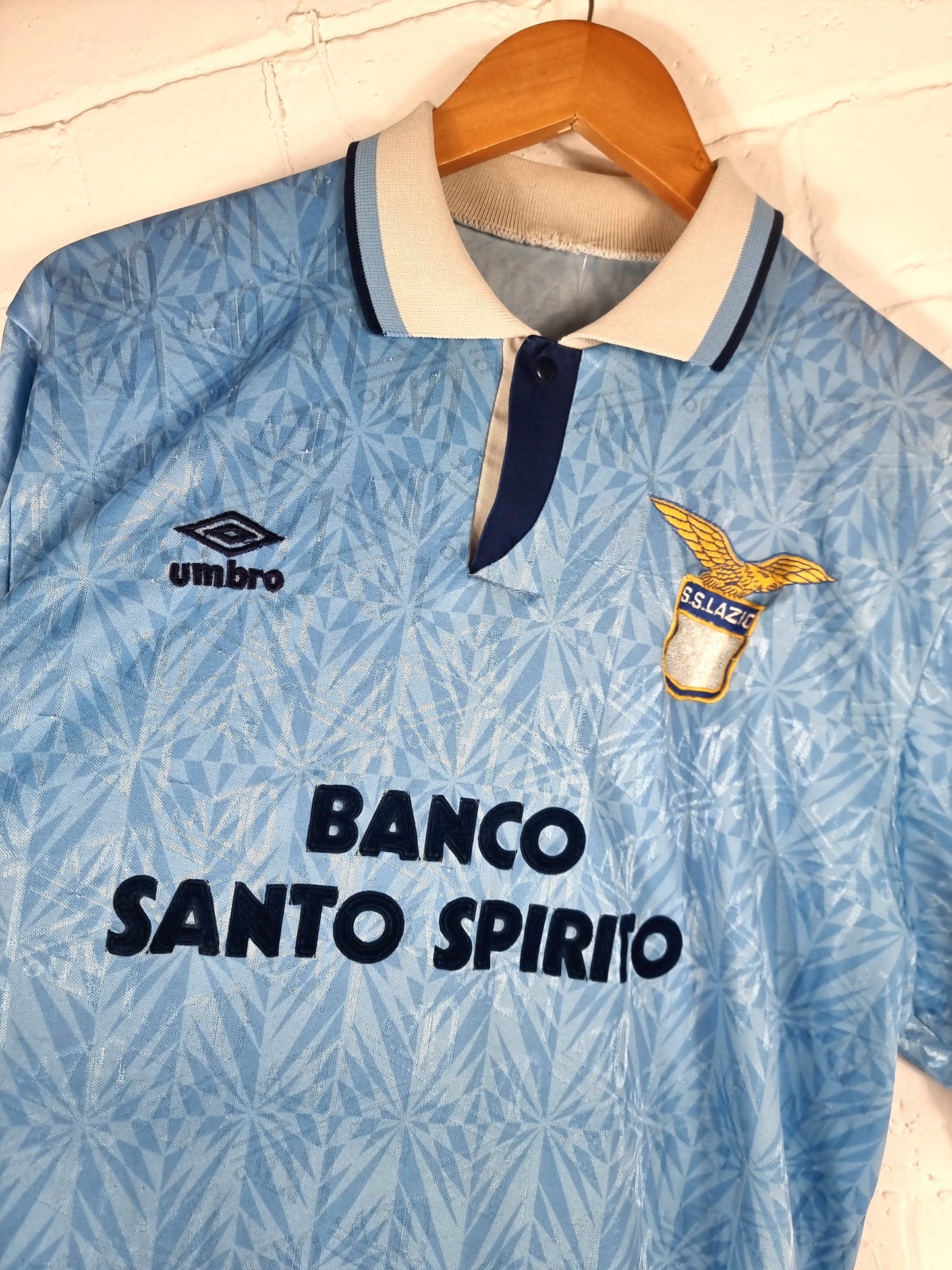 Umbro Lazio 1991/92 Match Issue Home Shirt XL