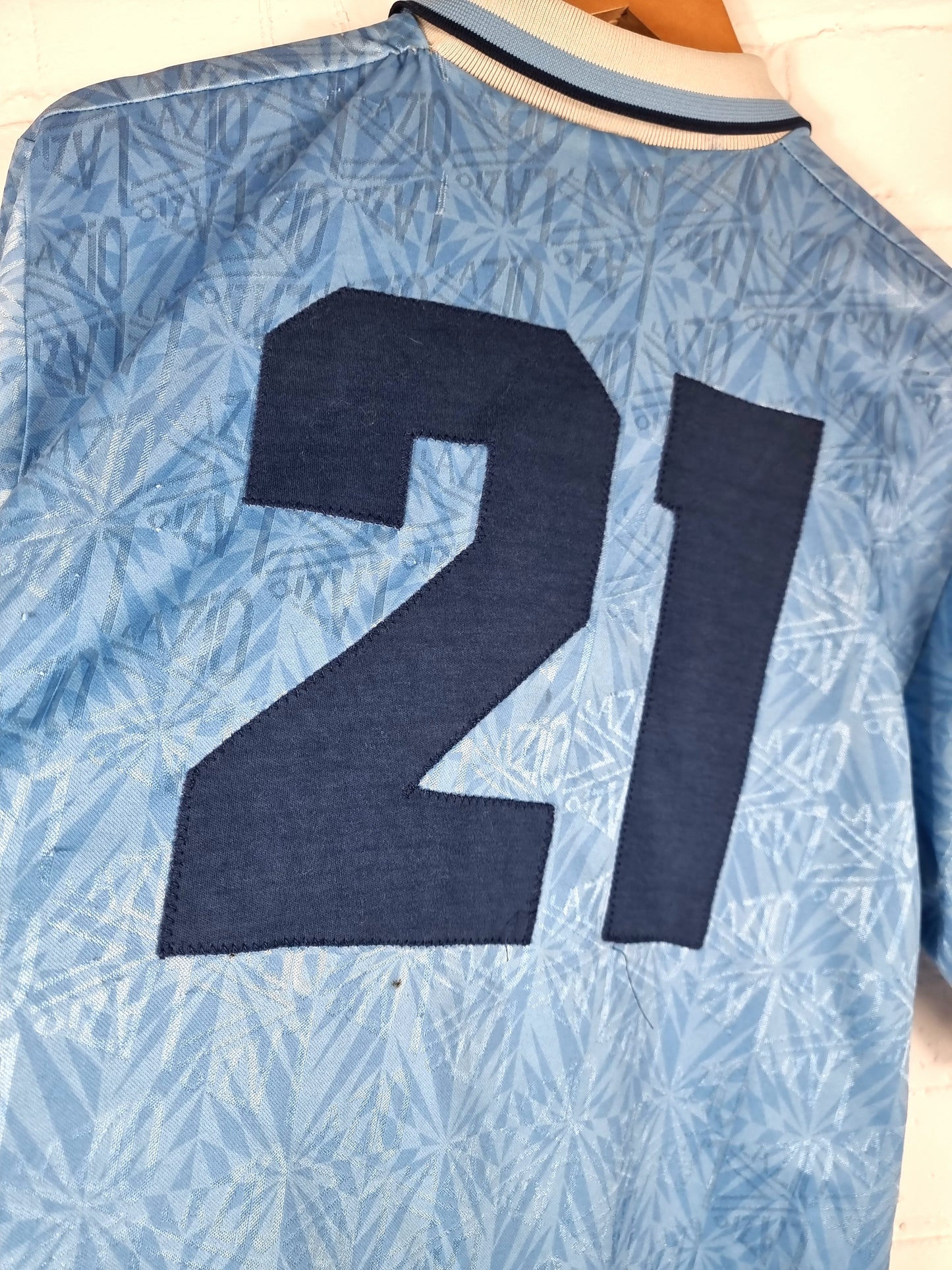 Umbro Lazio 1991/92 Match Issue Home Shirt XL