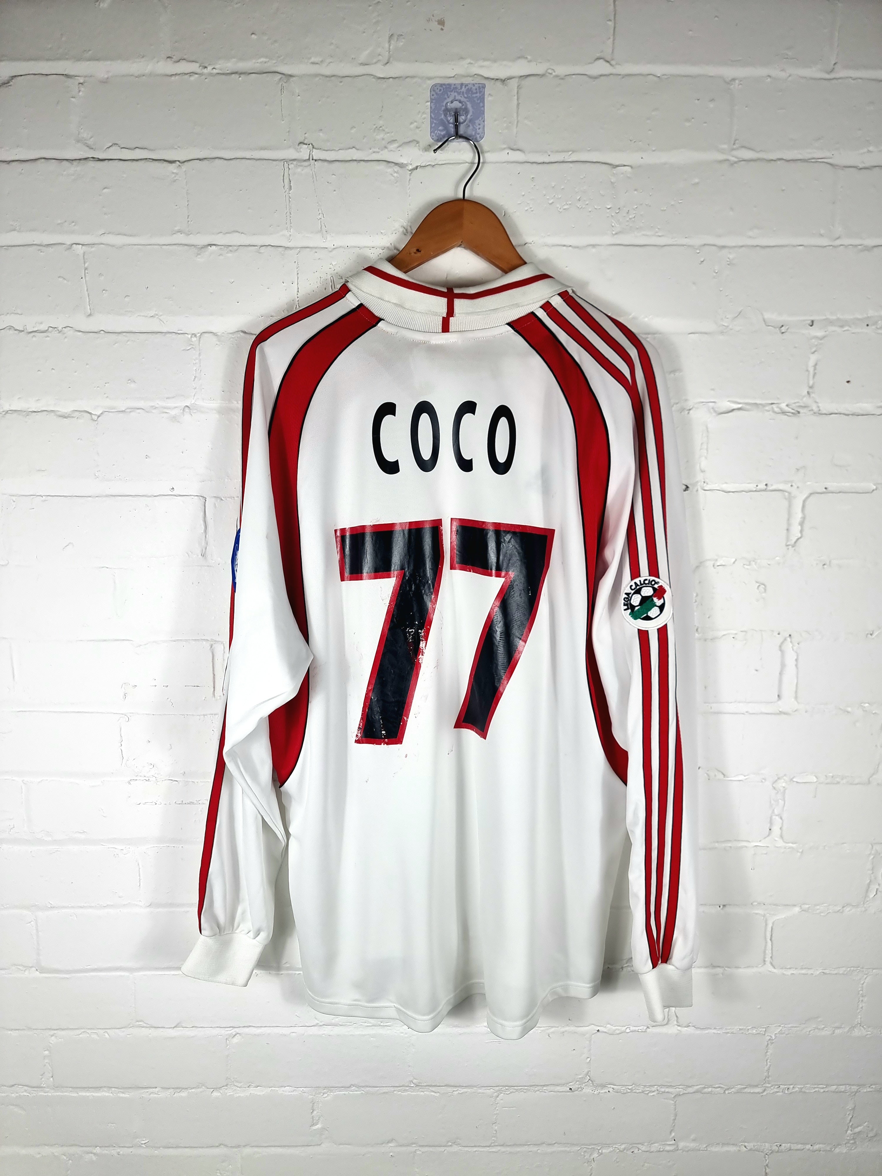 Adidas AC Milan 2000/02 'Coco 77' Match Issue Long Sleeve