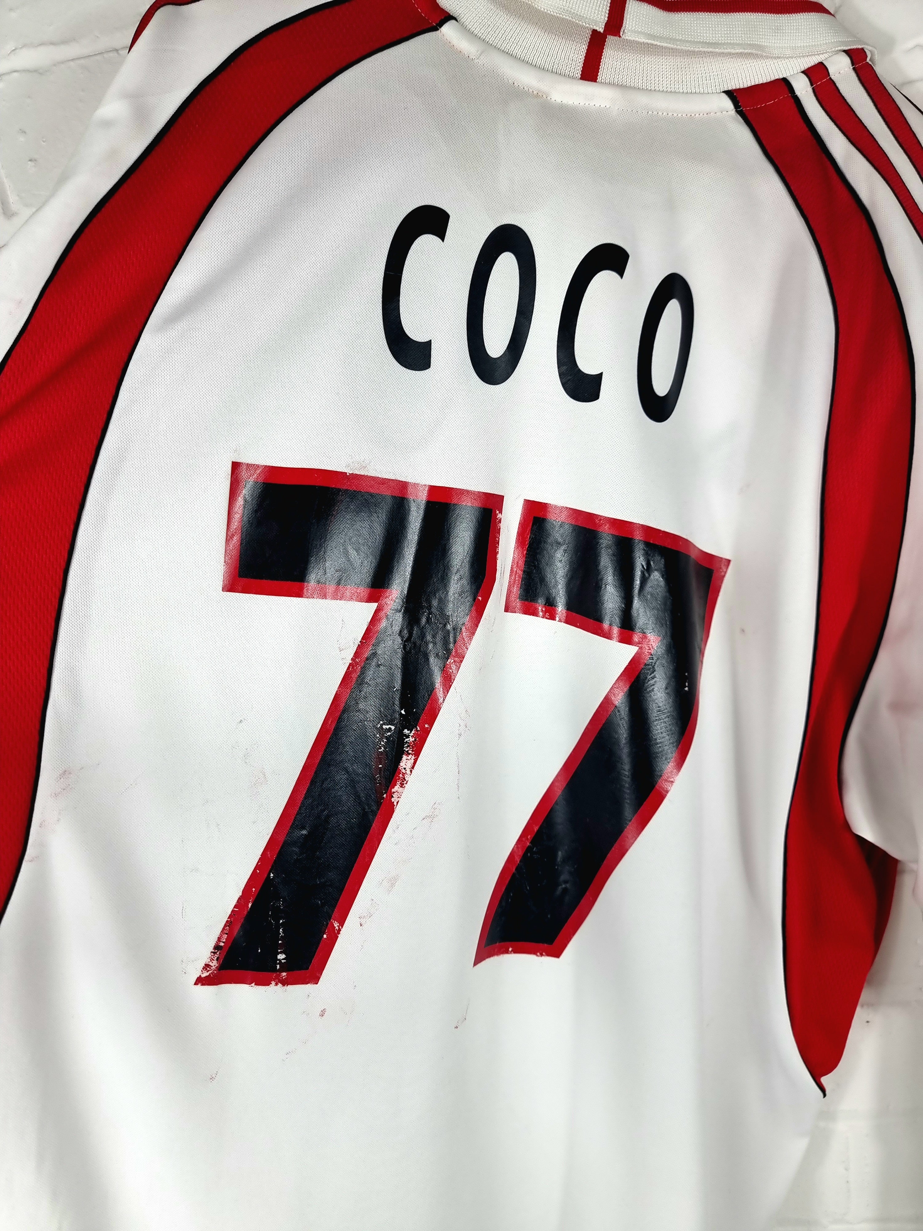 Adidas AC Milan 2000/02 'Coco 77' Match Issue Long Sleeve