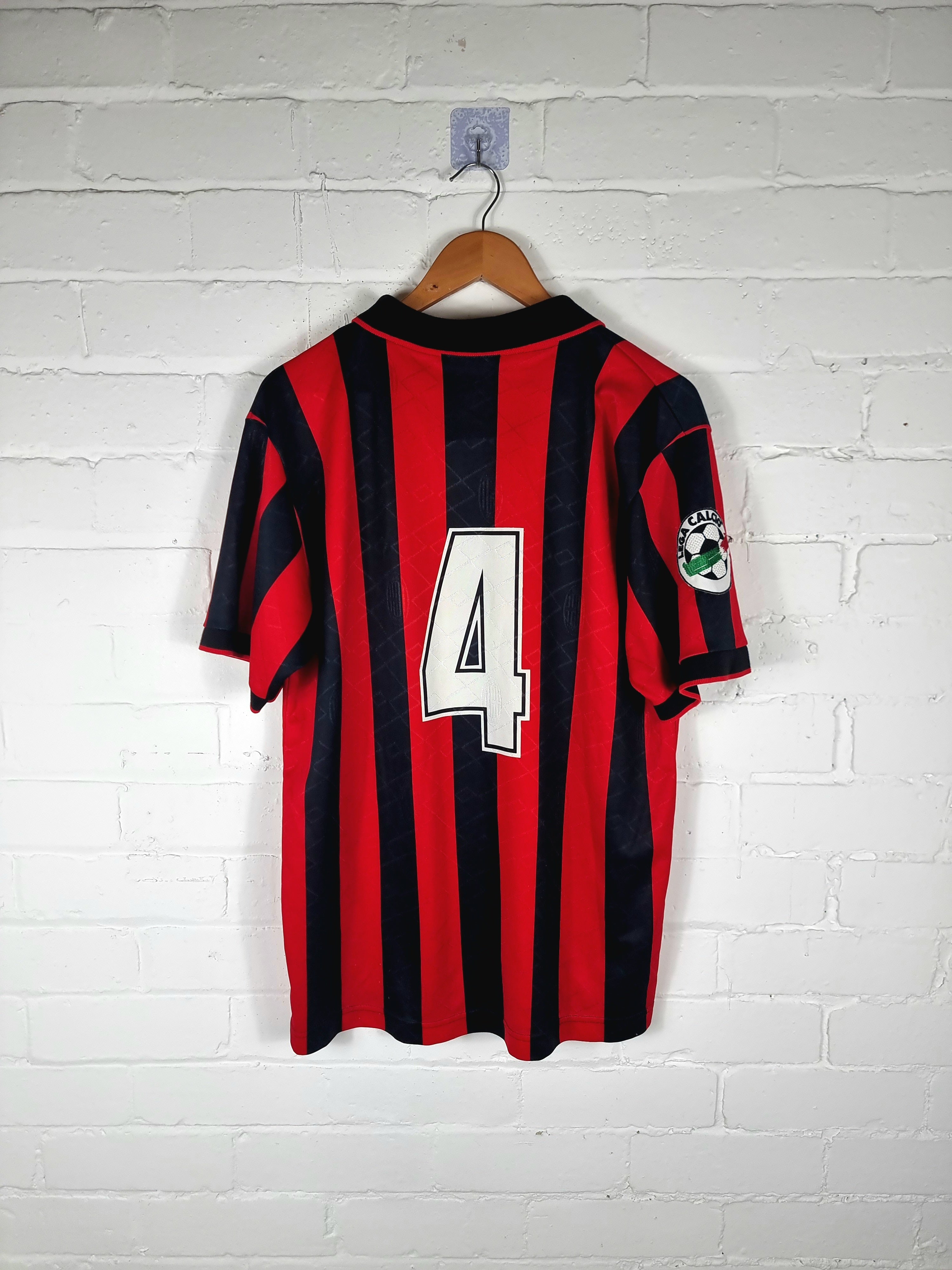 Lotto AC MILAN ゲームシャツ Vintage AC Milan 1996 1997 Shirt Jersey Opel Lotto Size XL