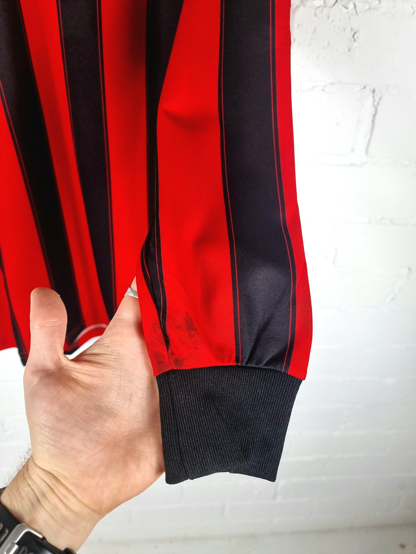 Adidas Foggia 1995/96 'Oshadogan 20' Match Issue Long Sleeve Home Shirt XL