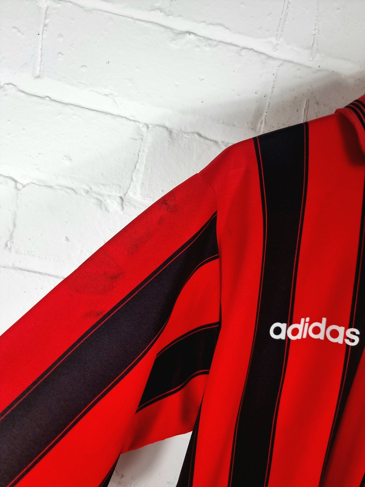 Adidas Foggia 1995/96 'Oshadogan 20' Match Issue Long Sleeve Home Shirt XL