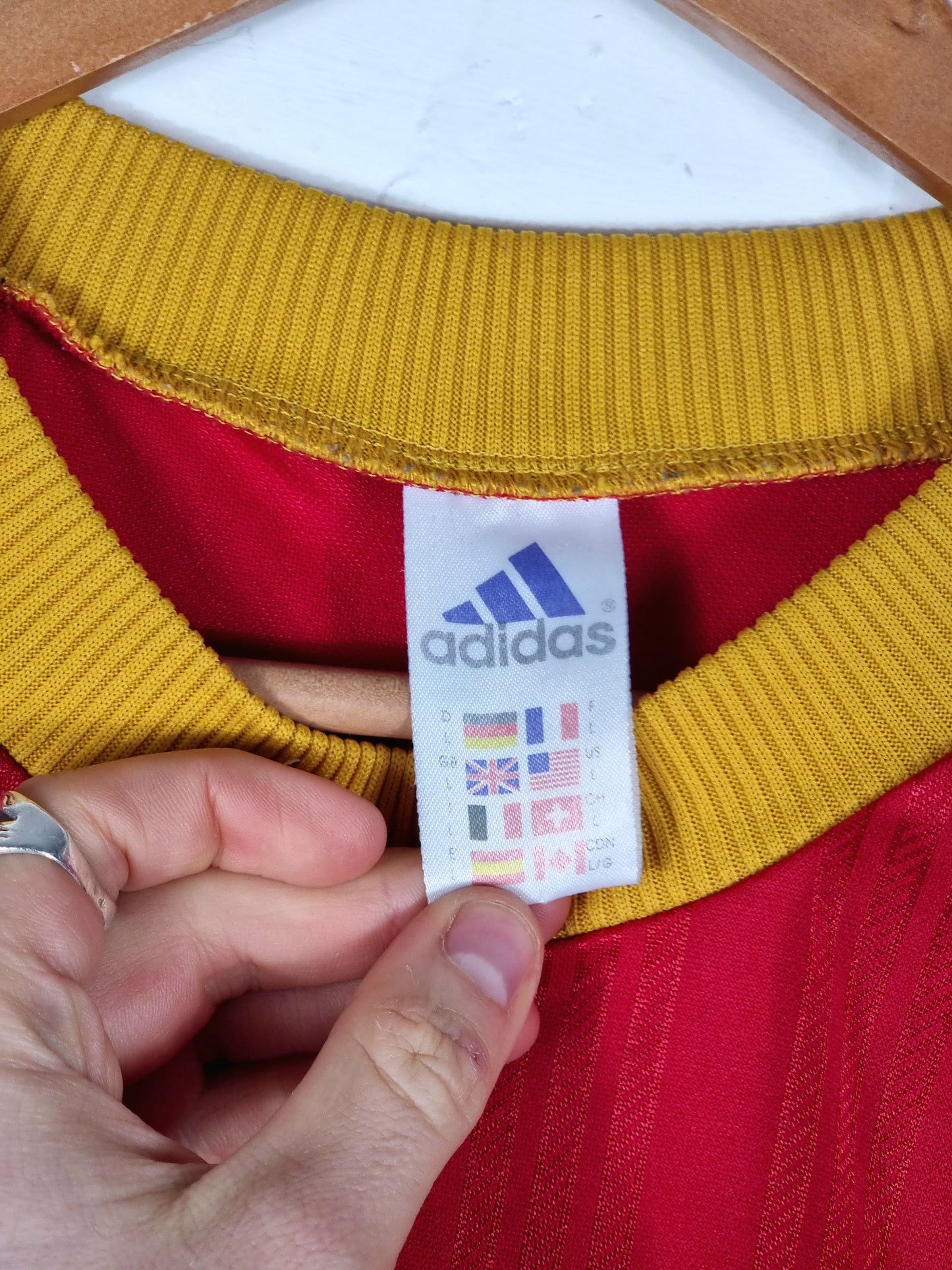 Adidas Vintage 1990s Training Football Shirt Template Large