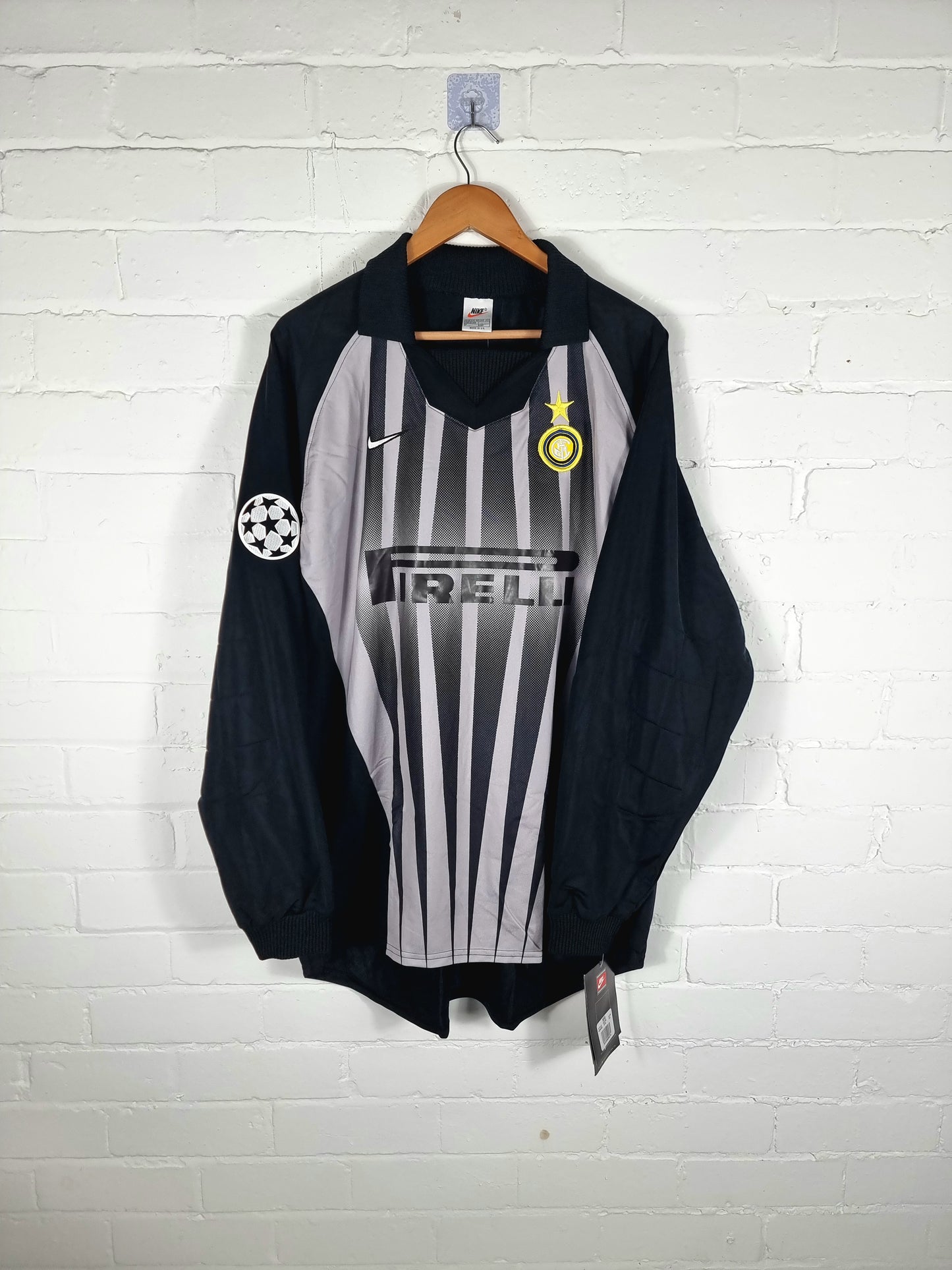 Nike Inter Milan DIY Template* 1998/99 'Pagliuca 1' Deadstock Long Sleeve Goalkeeper Shirt XXL